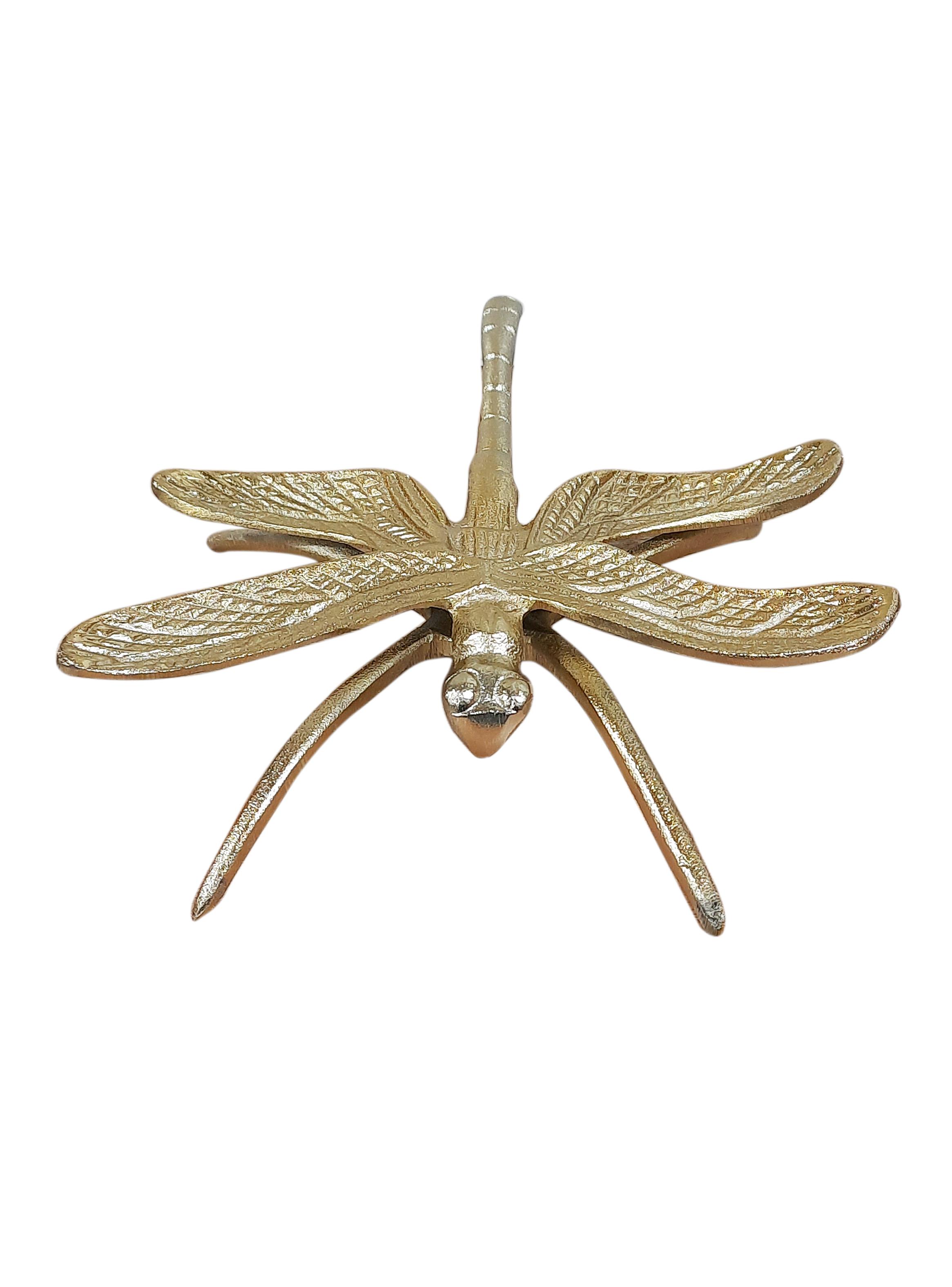 Adorno Libélula Dorada 16 cm-3