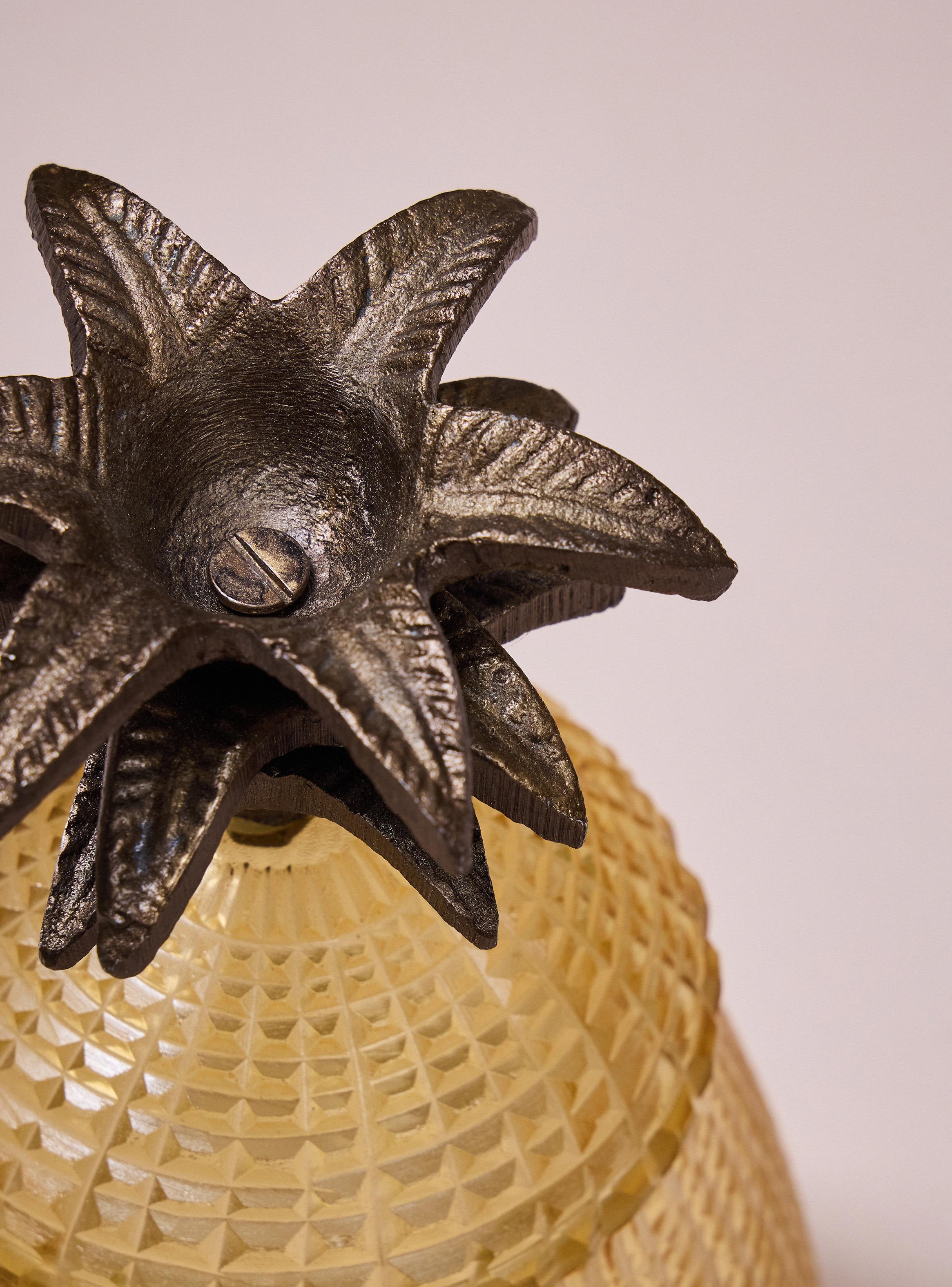 Piña Decorativa Vidrio 23 cm-2