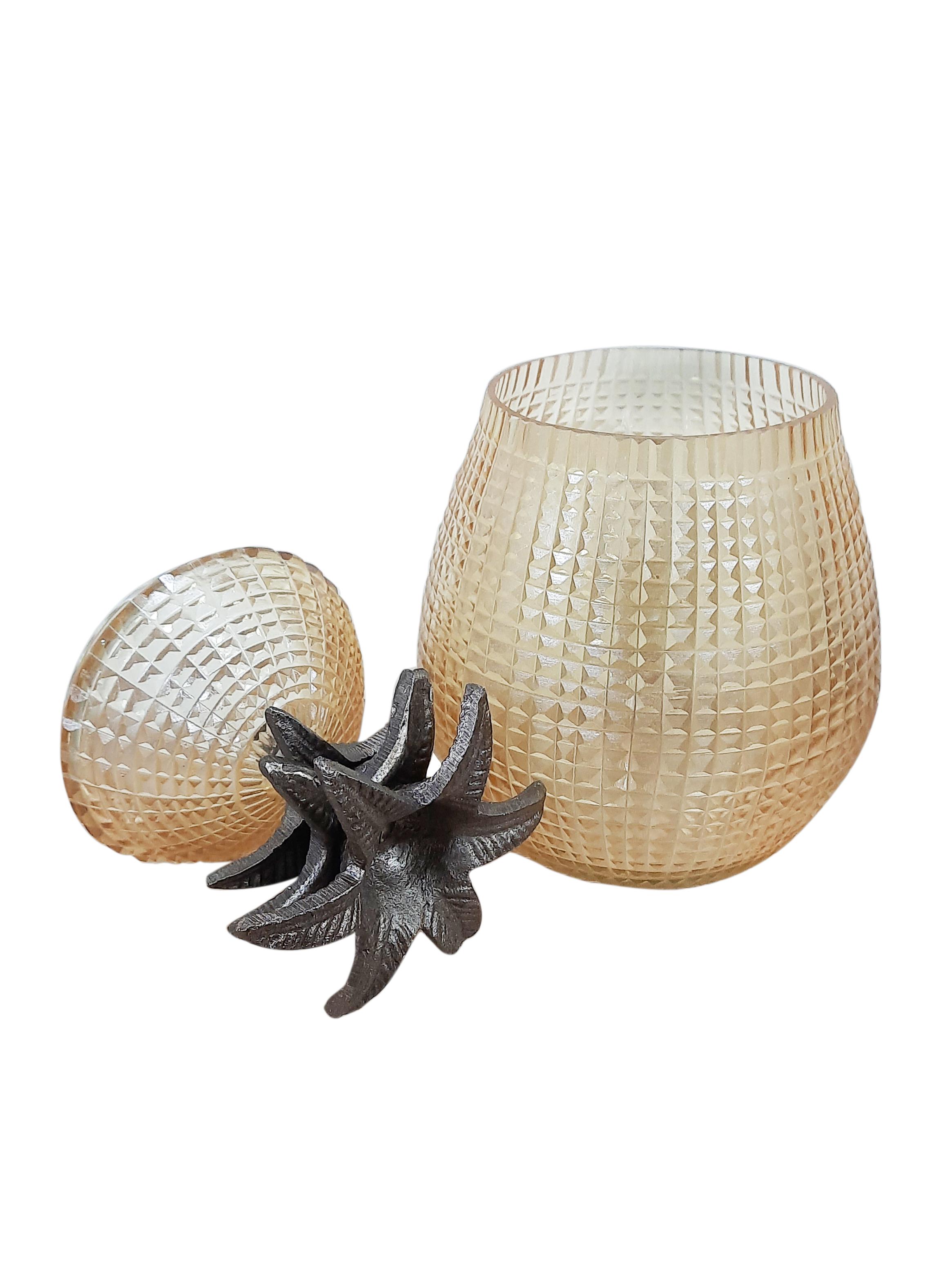 Piña Decorativa Vidrio M-2