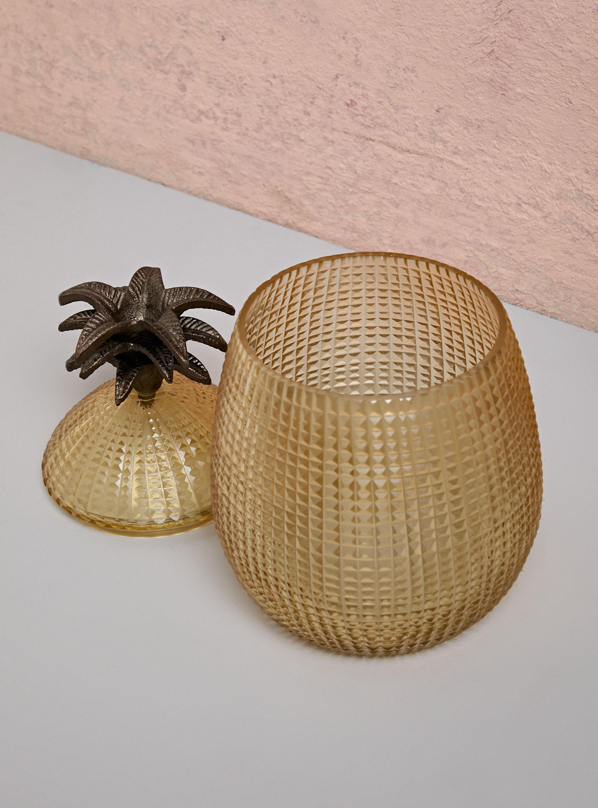Piña Decorativa Vidrio 28 cm-3