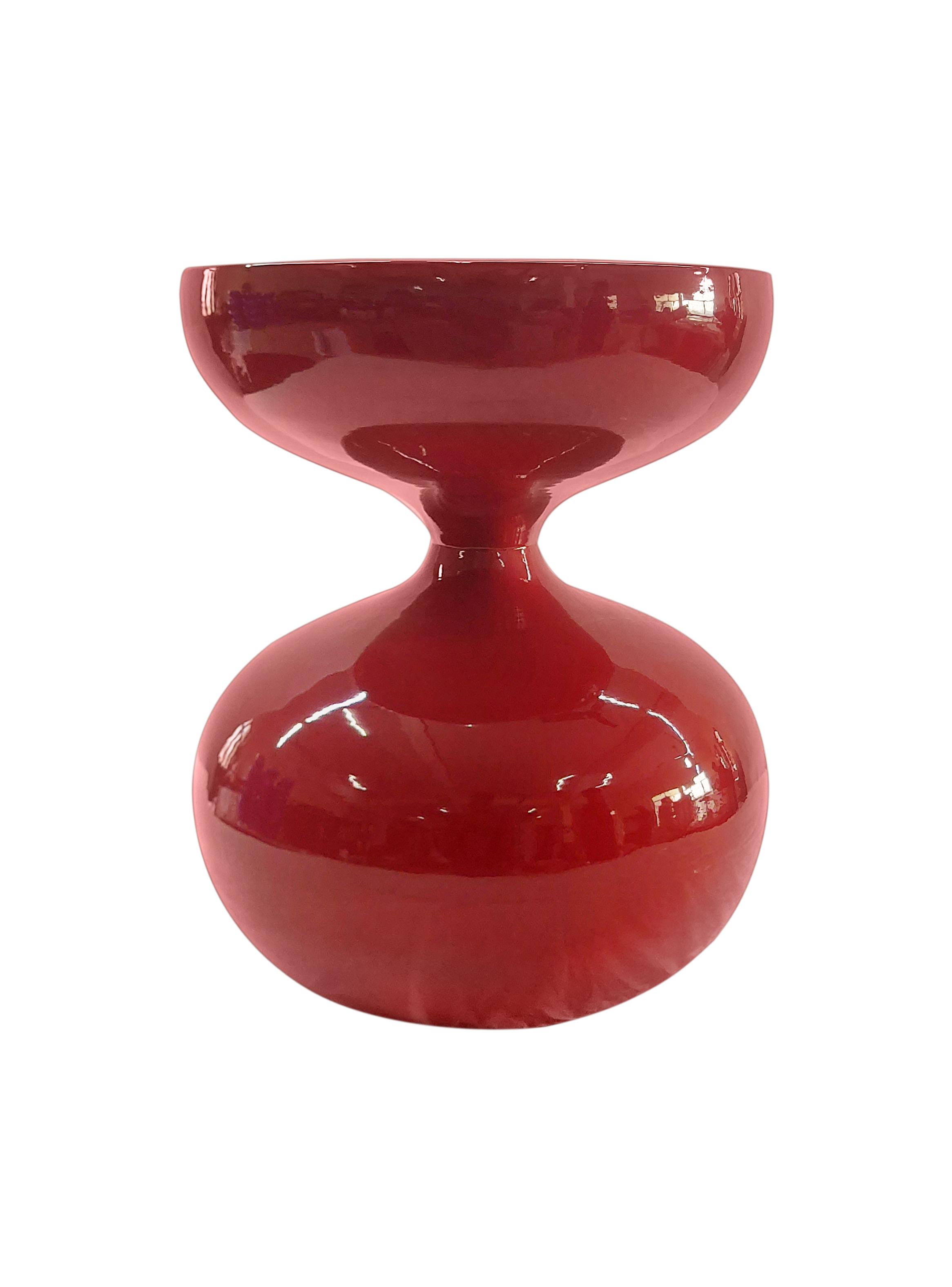 Mesa Lateral Ecléctica Rojo 40x50 cm-2