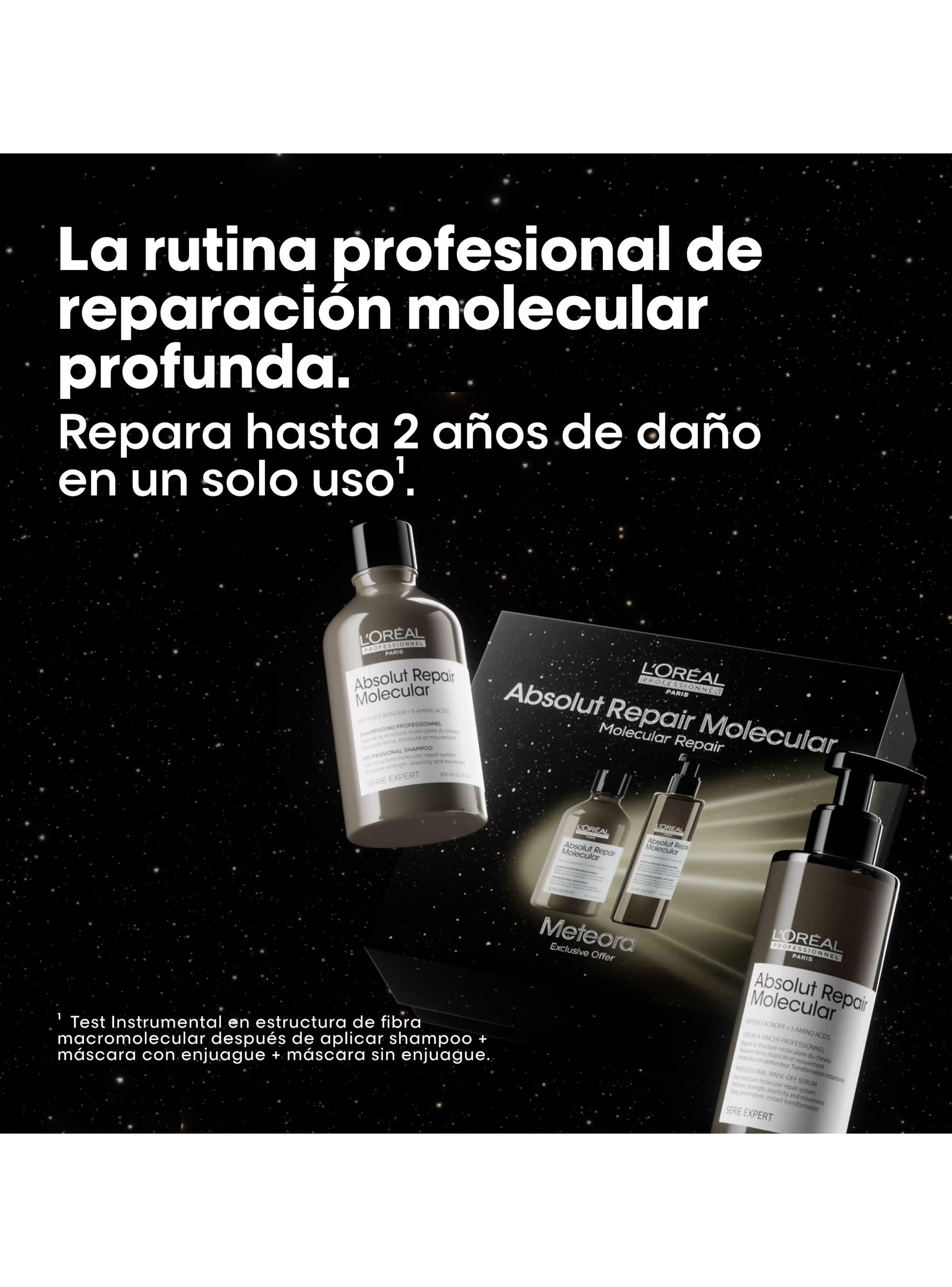 Set Profesional Reparación Molecular Cabello Shampoo 300ml + Sérum 250ml Absolut Repair Molecular-2
