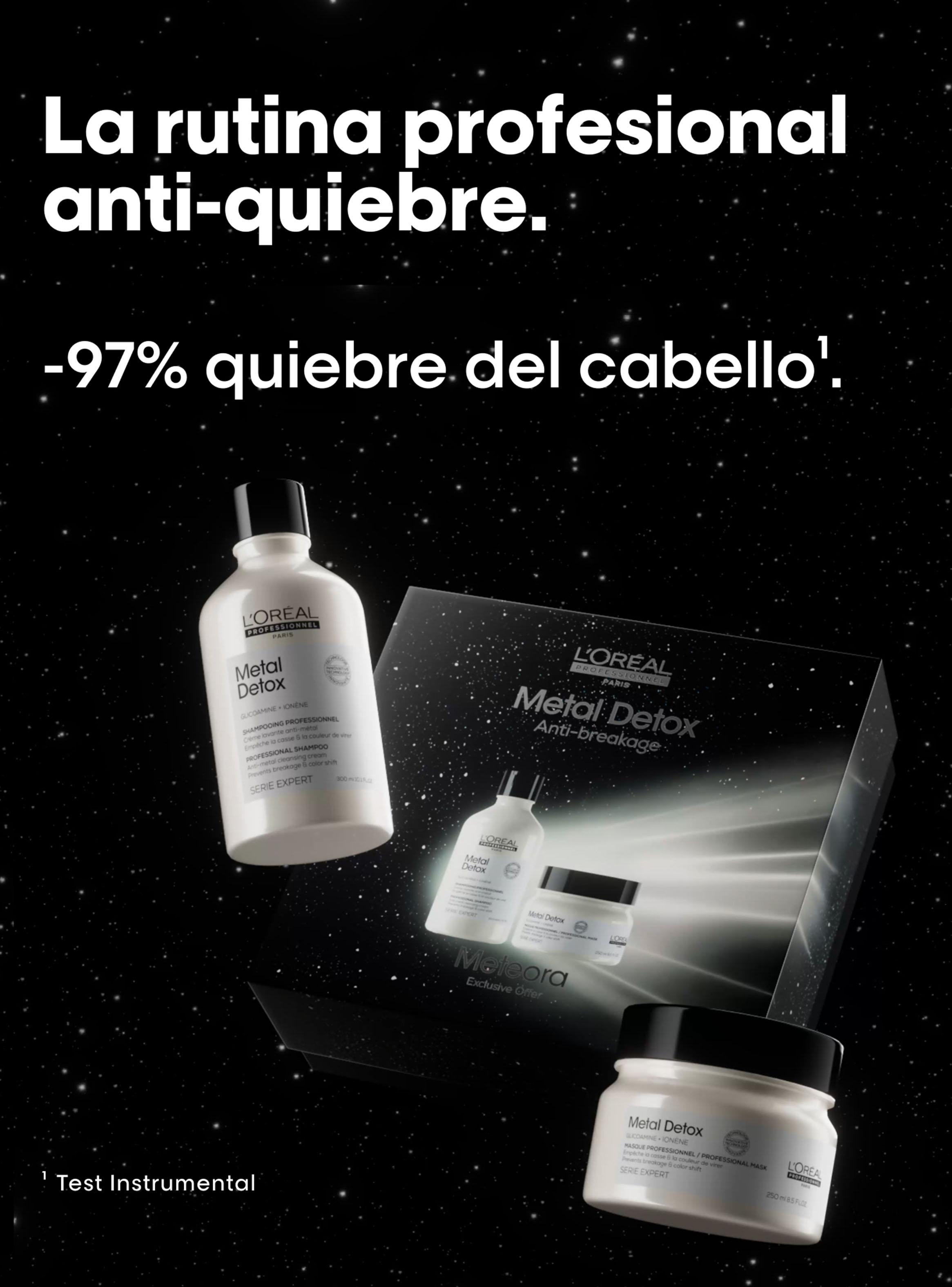 Set Profesional Anti-Quiebre Cabello Shampoo 300ml + Máscara 250ml Metal Detox-2