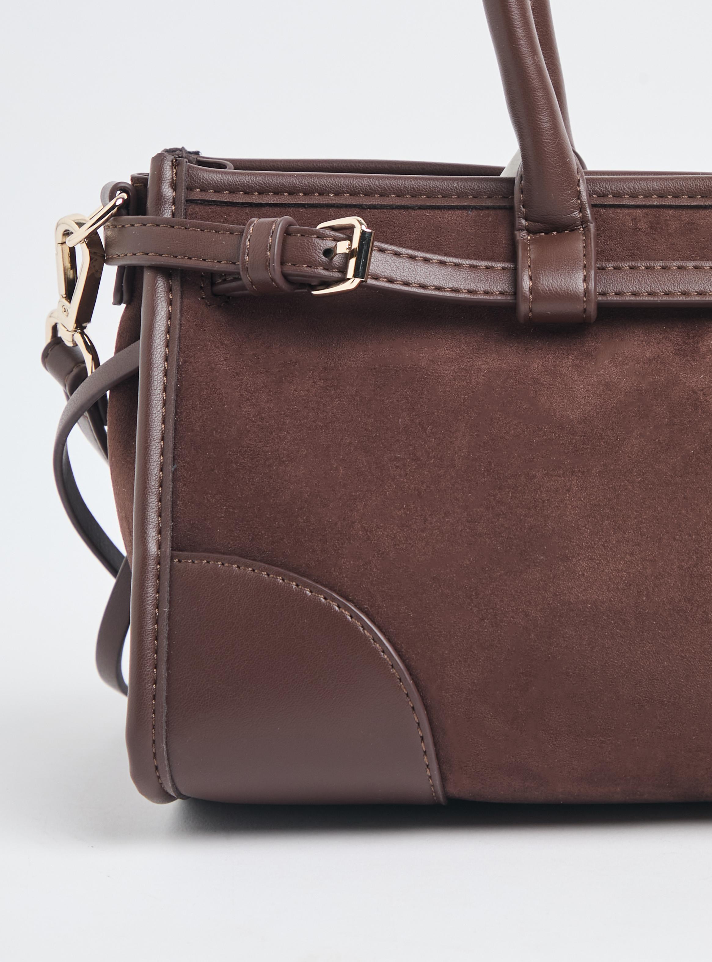 Cartera de Hombro Crossbody con Cinturón Decorativo-6