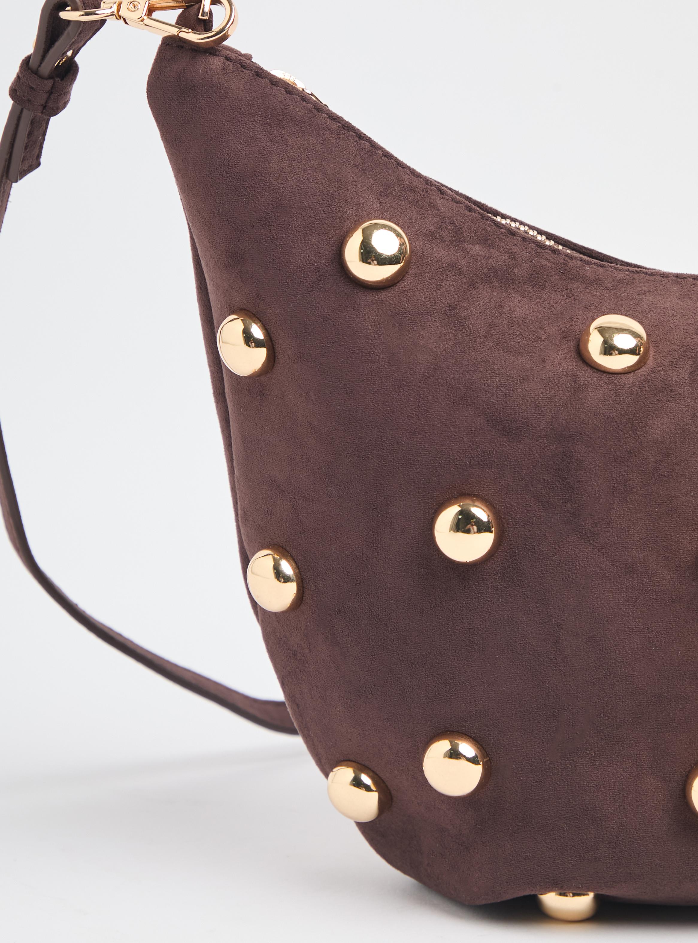 Cartera de Hombro Crossbody con Tachas Circulares-6