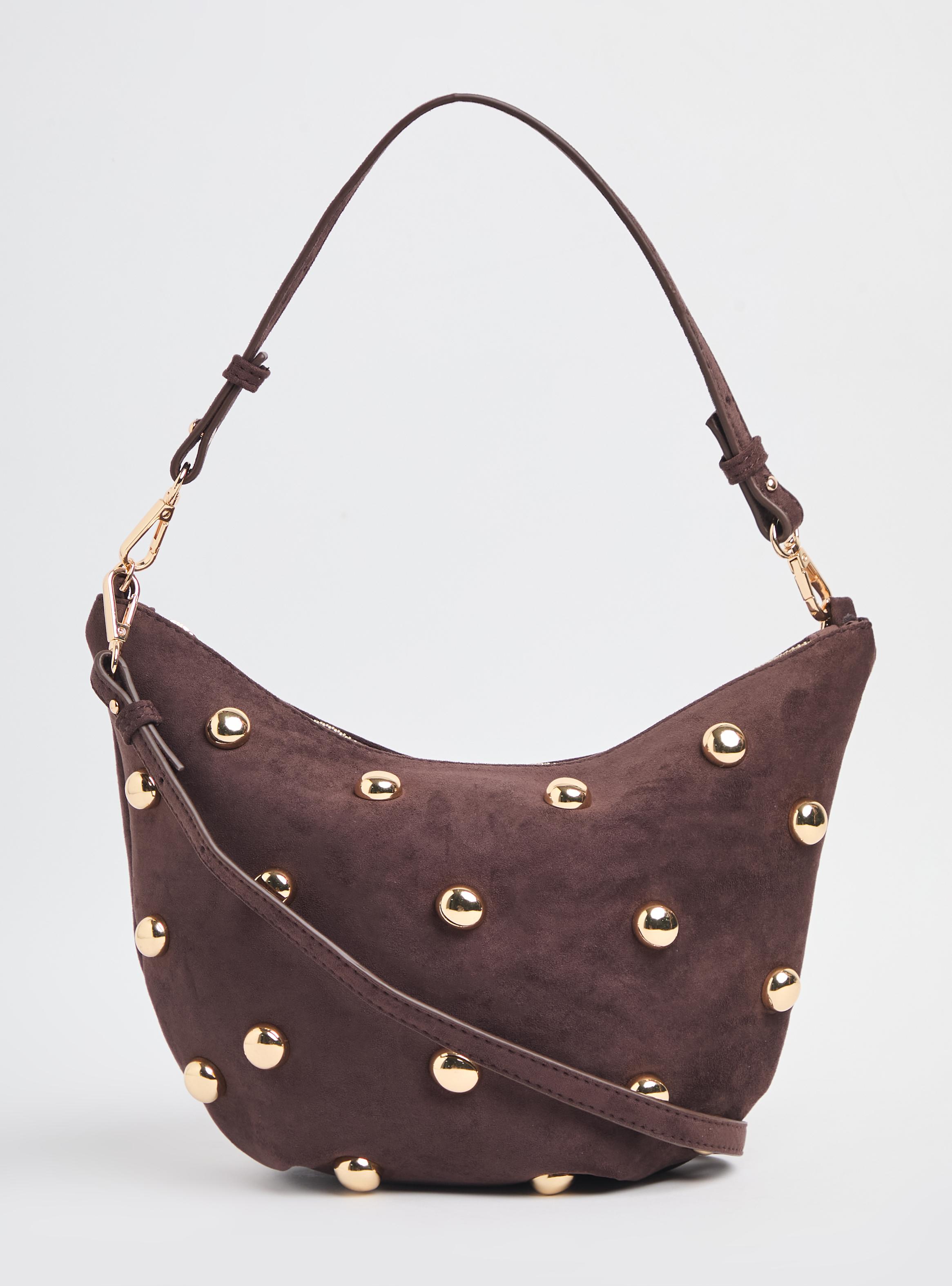 Cartera de Hombro Crossbody con Tachas Circulares-2