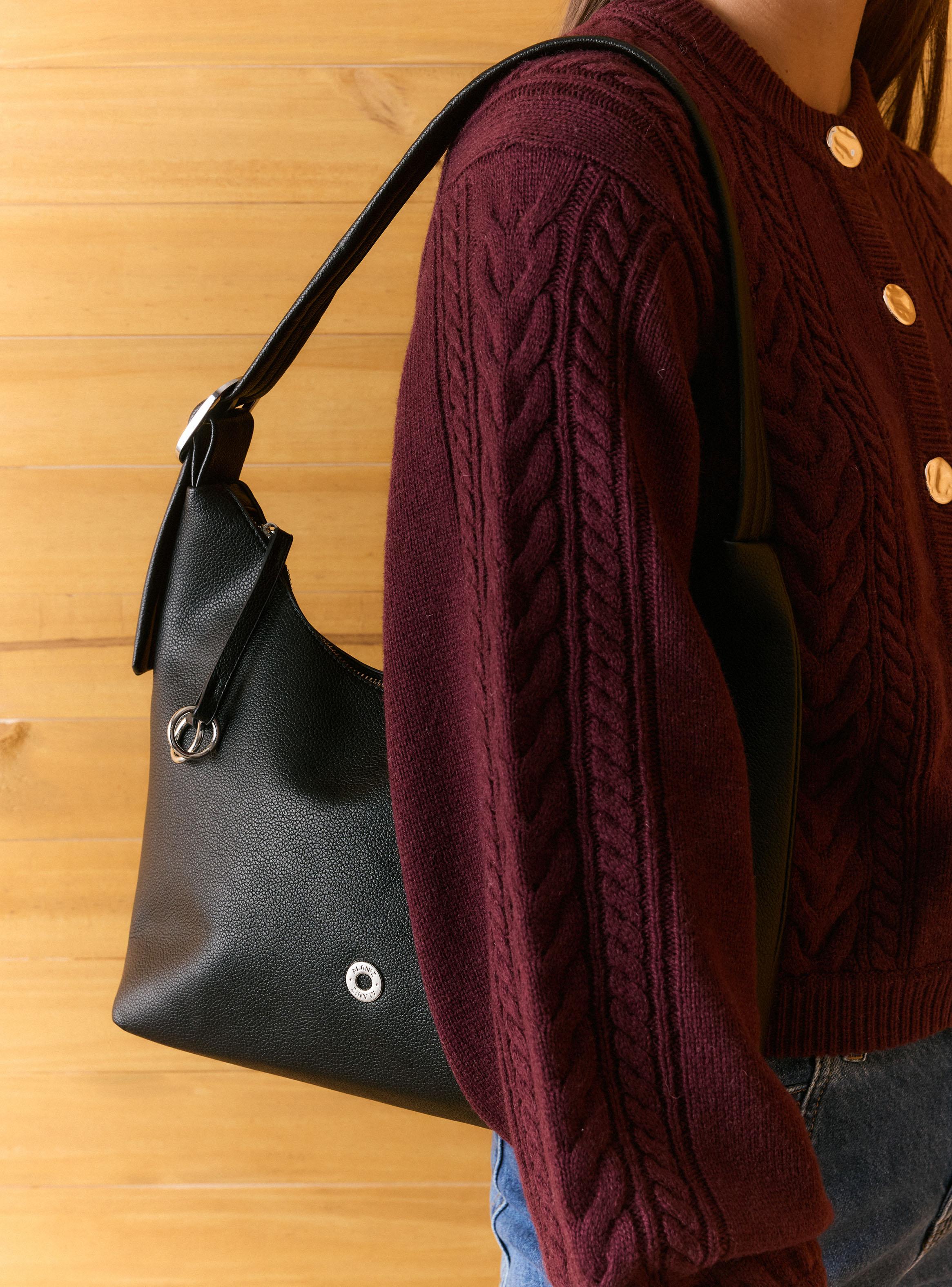 Cartera de Hombro Crossbody Strap Textura Grano-6