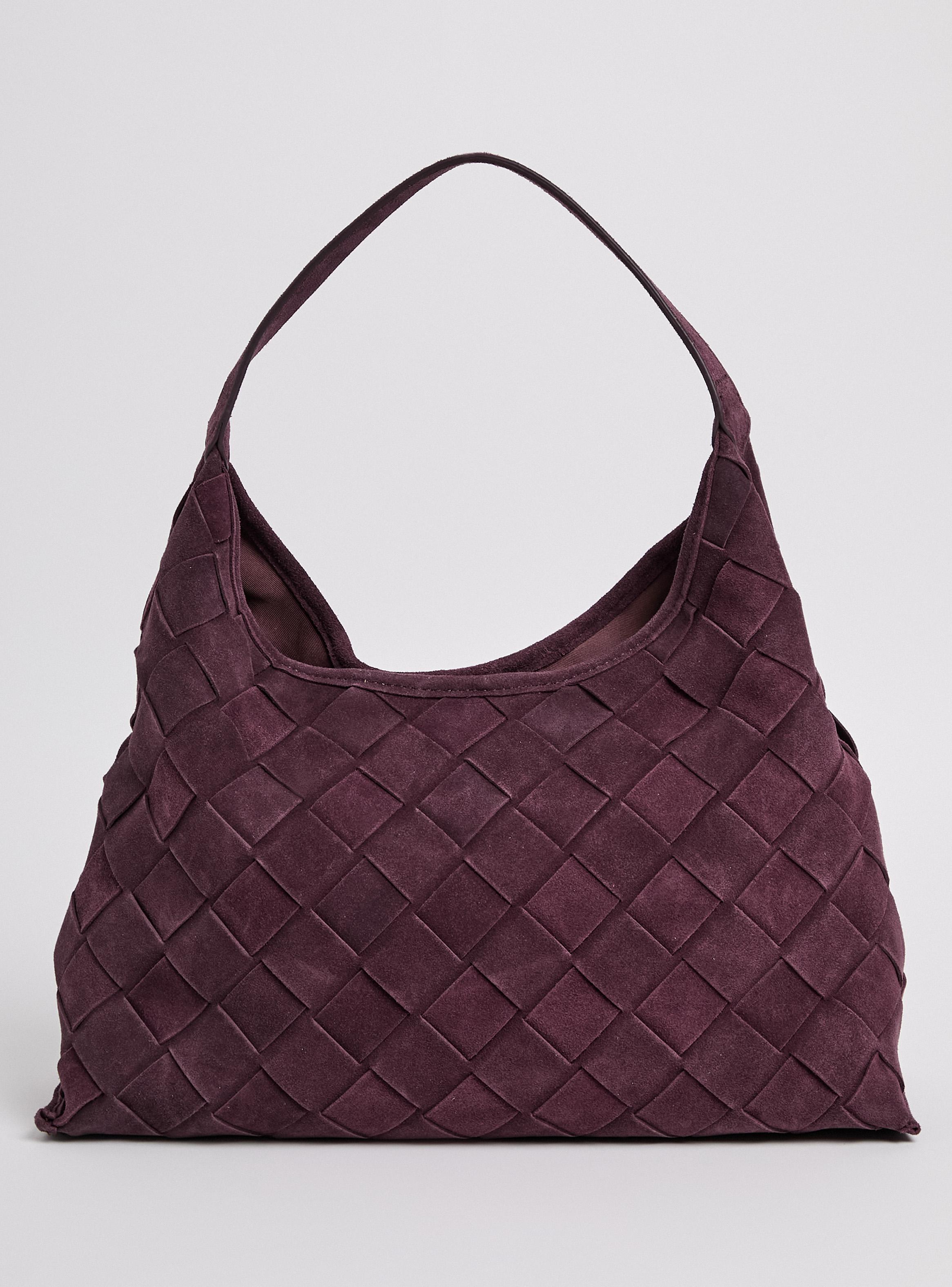 Cartera de Hombro Trenzada Cuero Pequeña-2