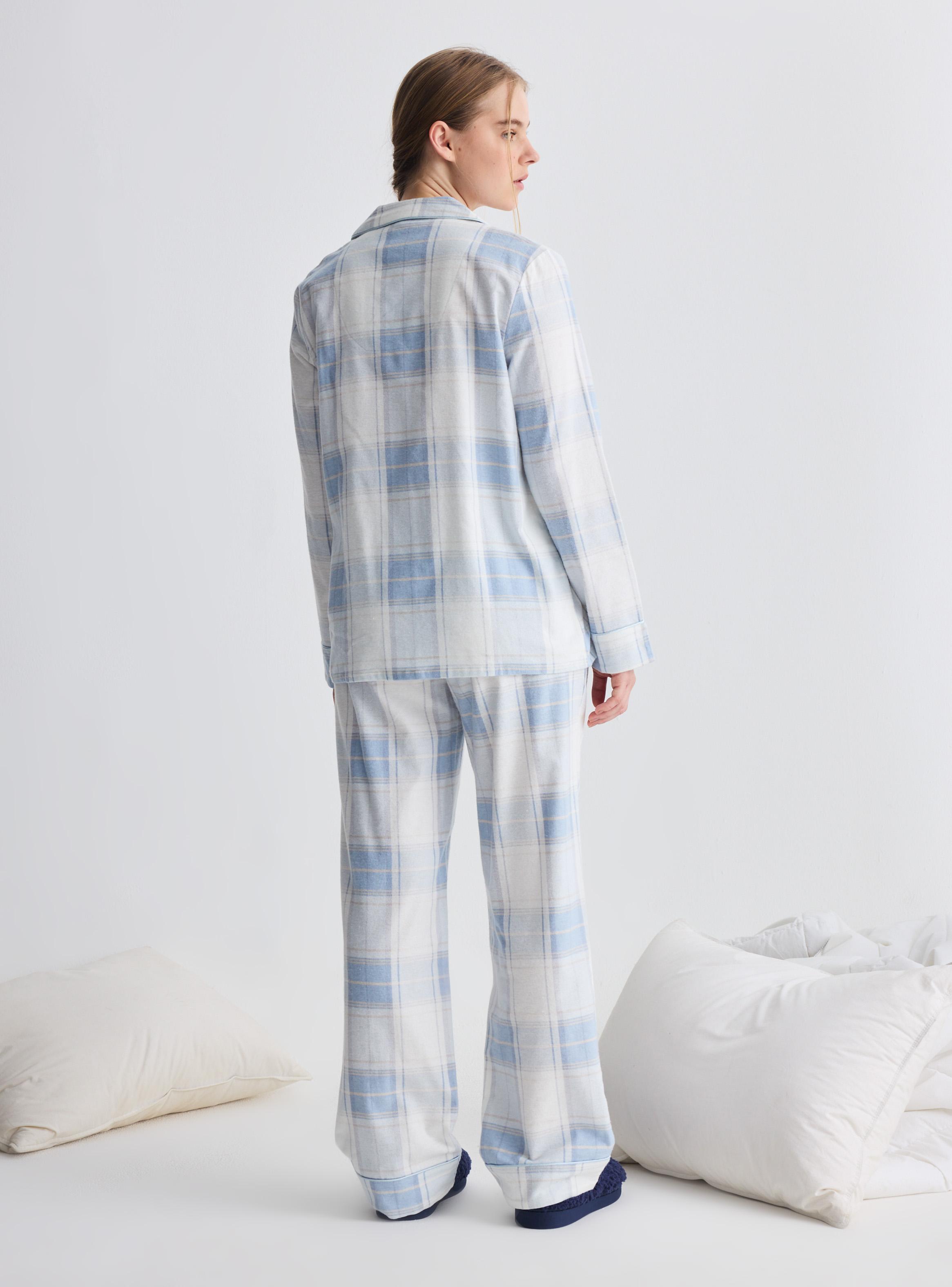 Pijama Camisero Tela Franela-5