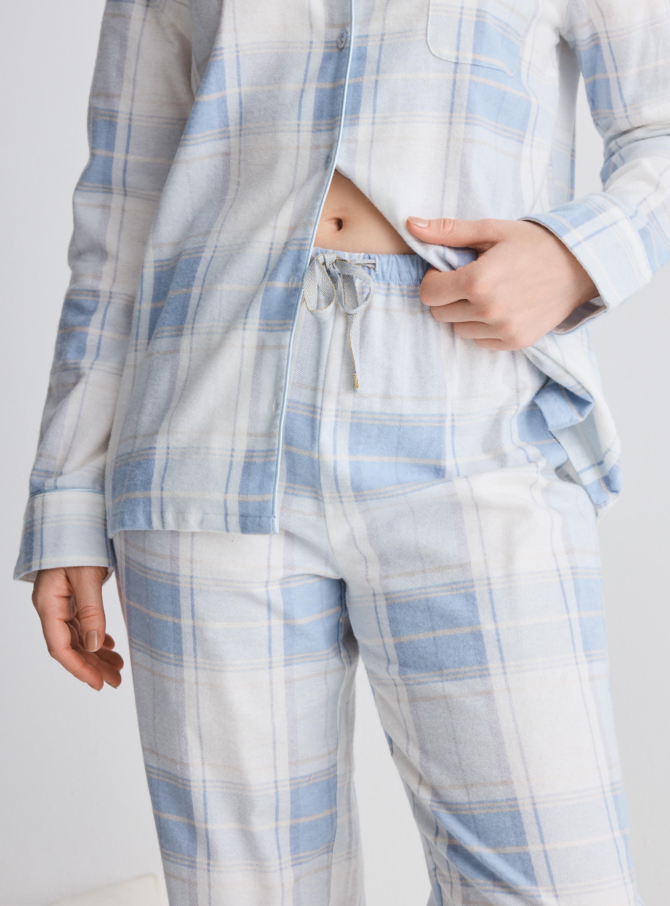 Pijama Camisero Tela Franela-3