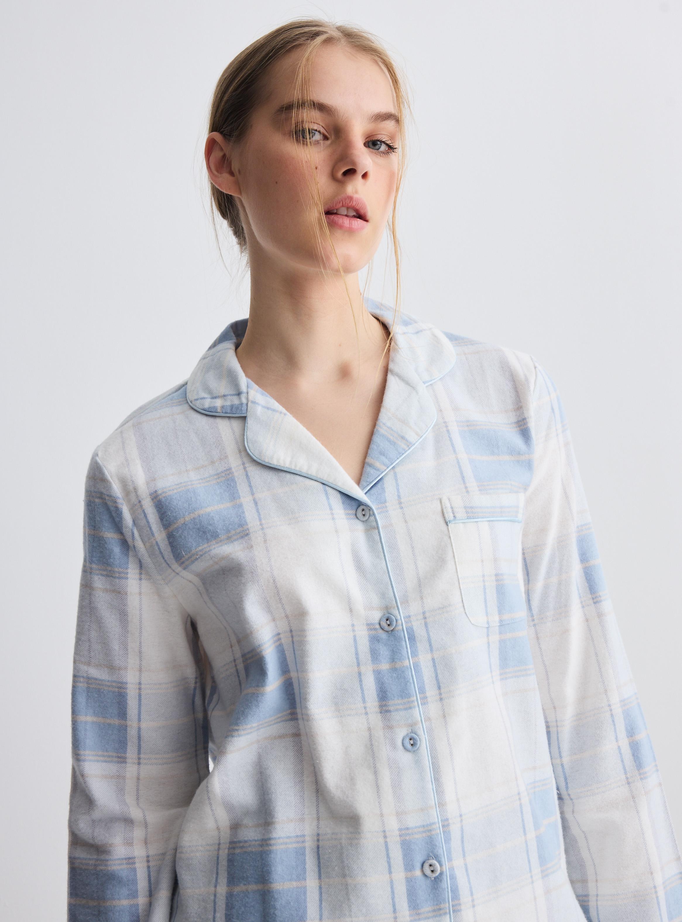 Pijama Camisero Tela Franela-2