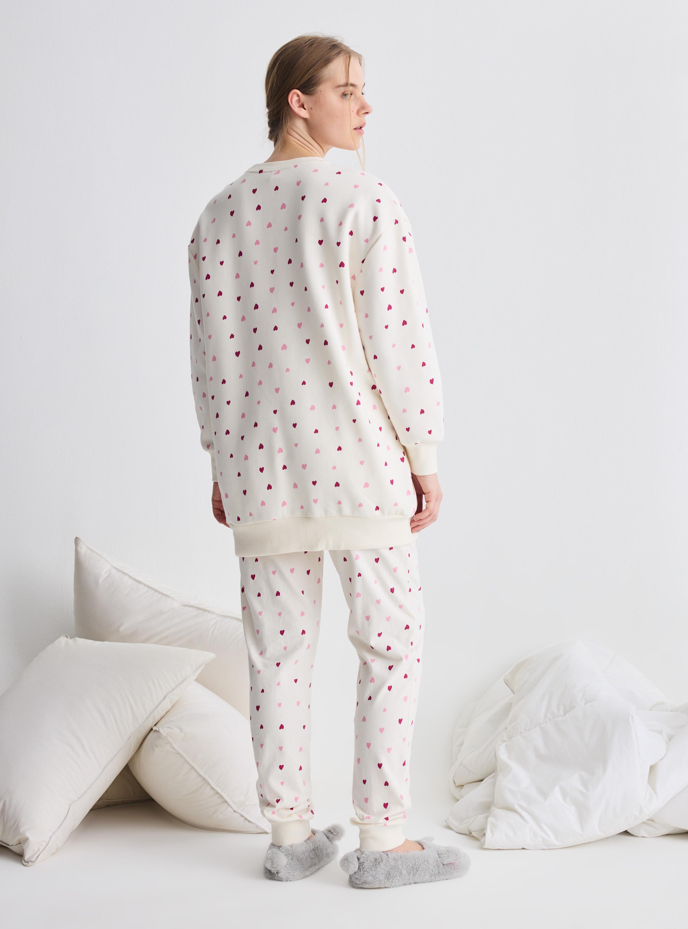 Pijama Tela Franela Bordado y Estampado-5