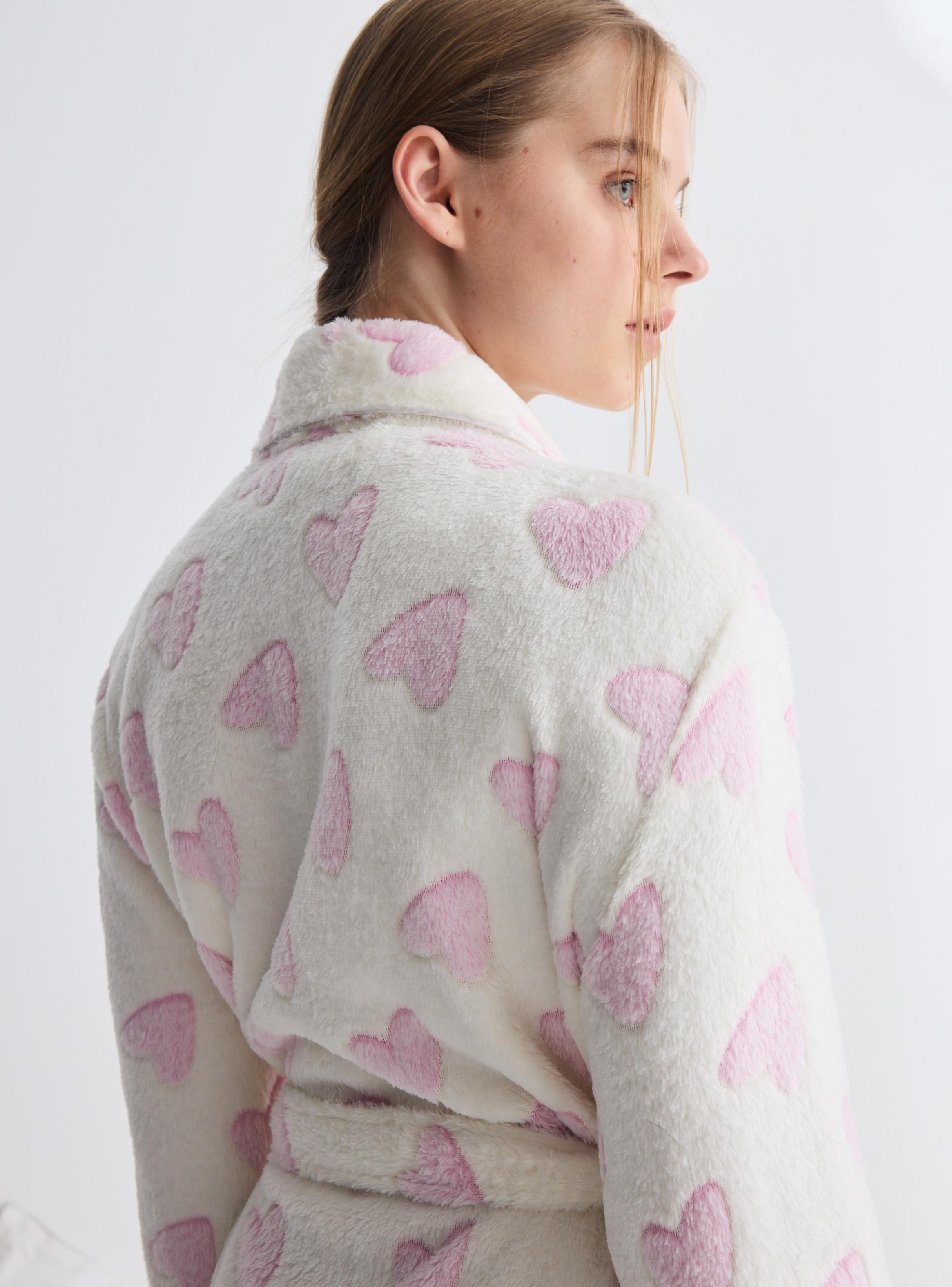 Pijama Tela Velvet Estampado Folia-3