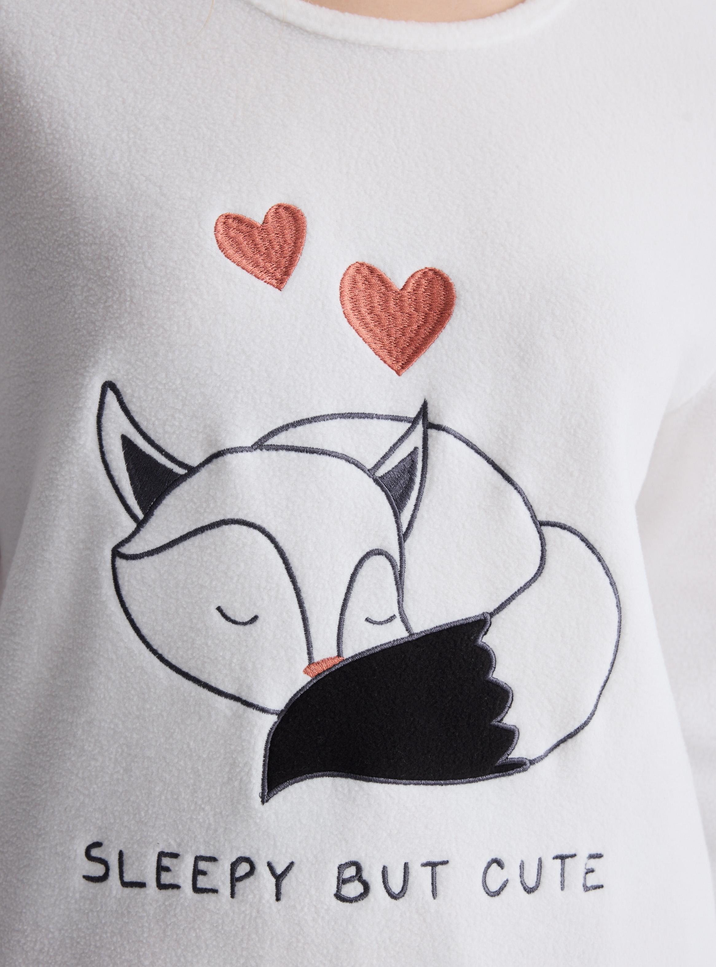 Pijama Polar Aplicación Bordado-2