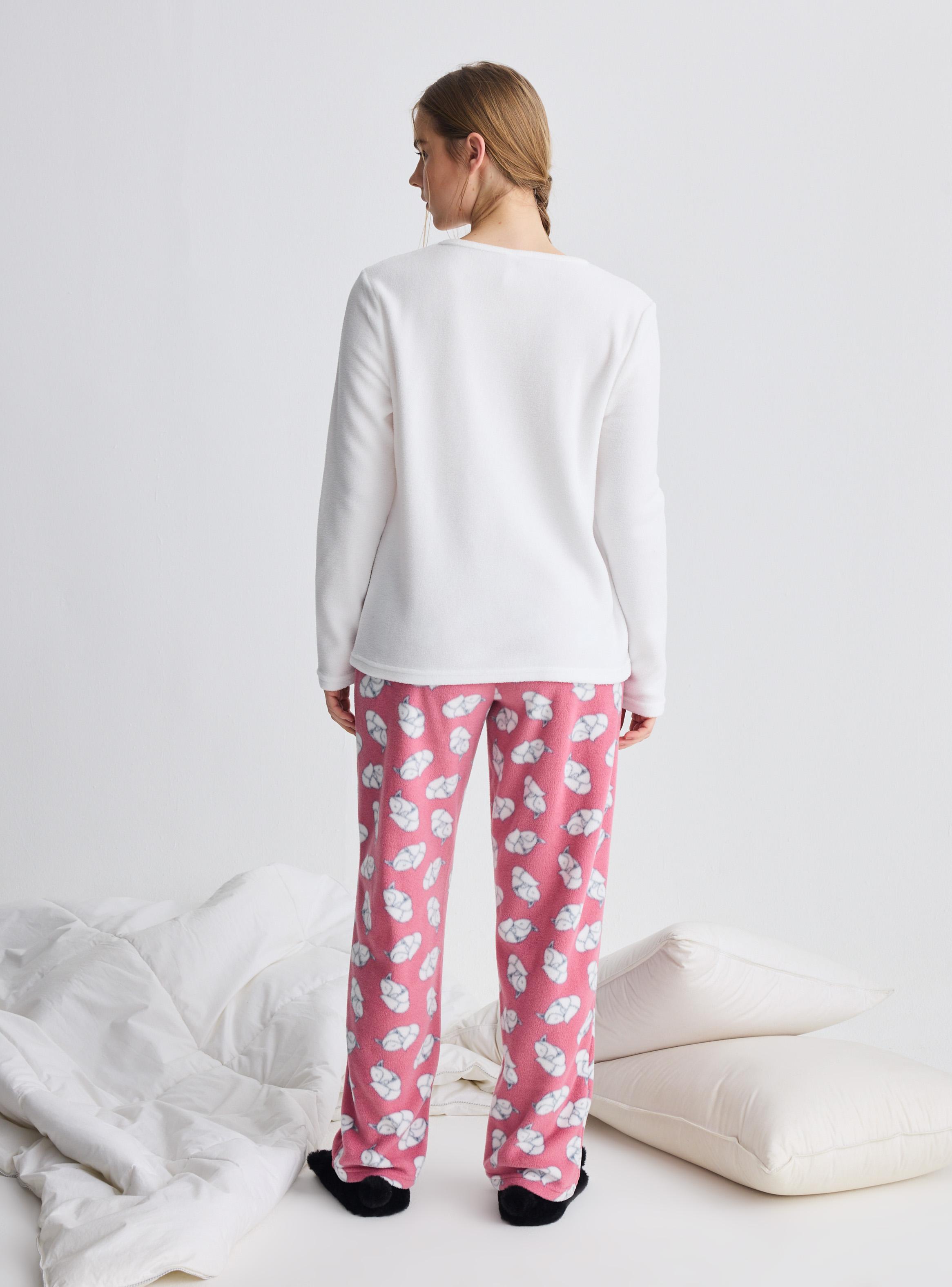 Pijama Polar Aplicación Bordado-5