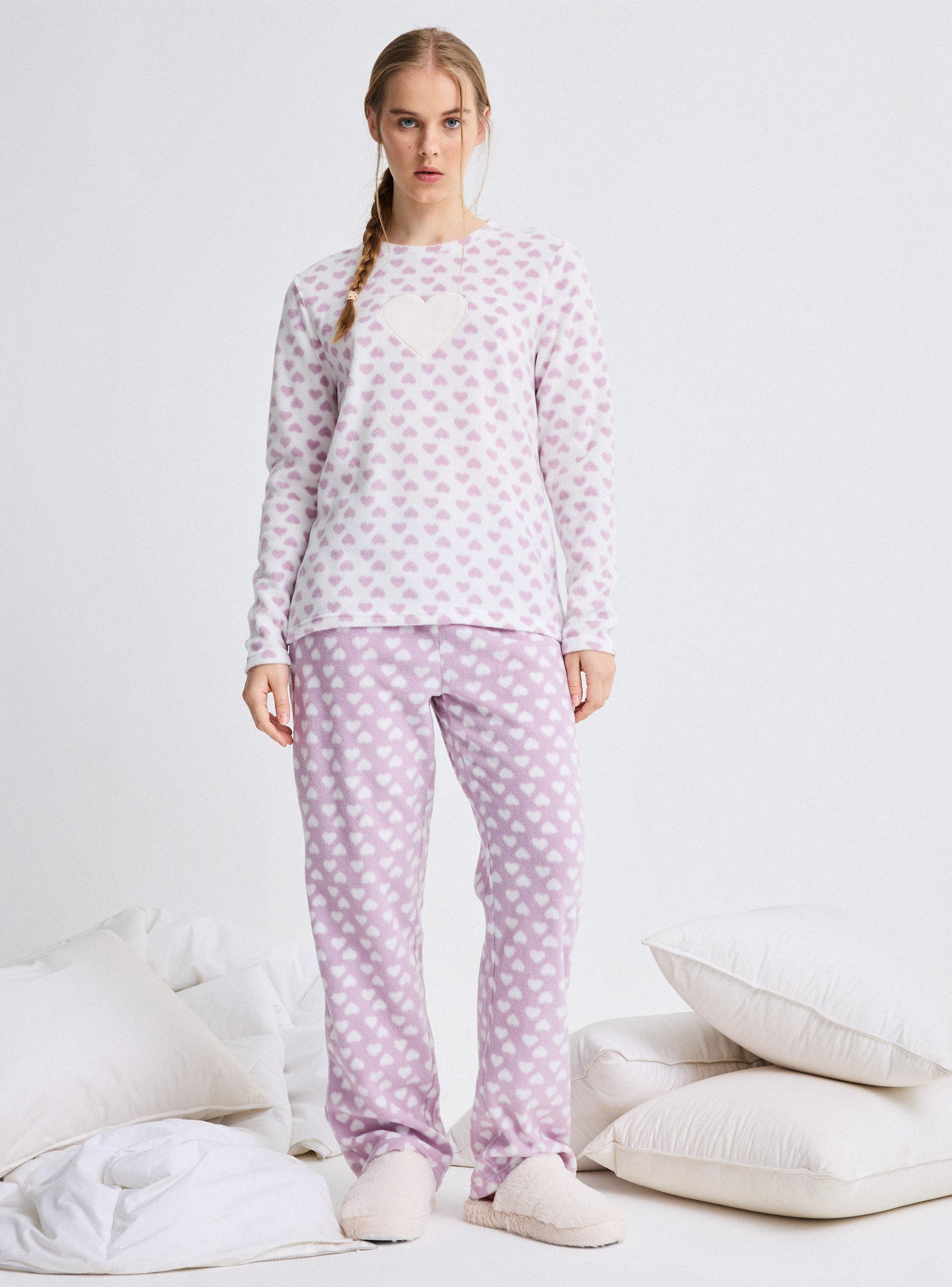 Pijama de Micro Polar Aplicación Bordado-4