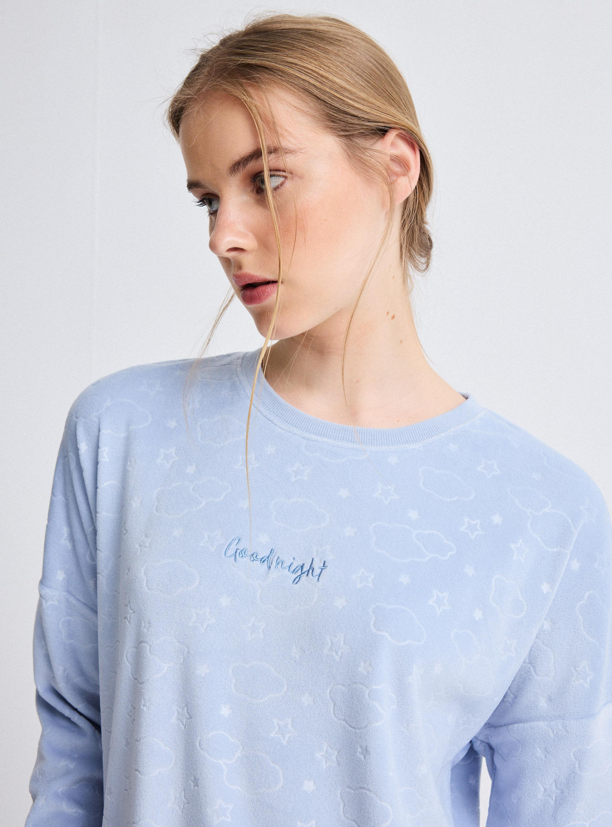 Pijama Emboss Velour-2