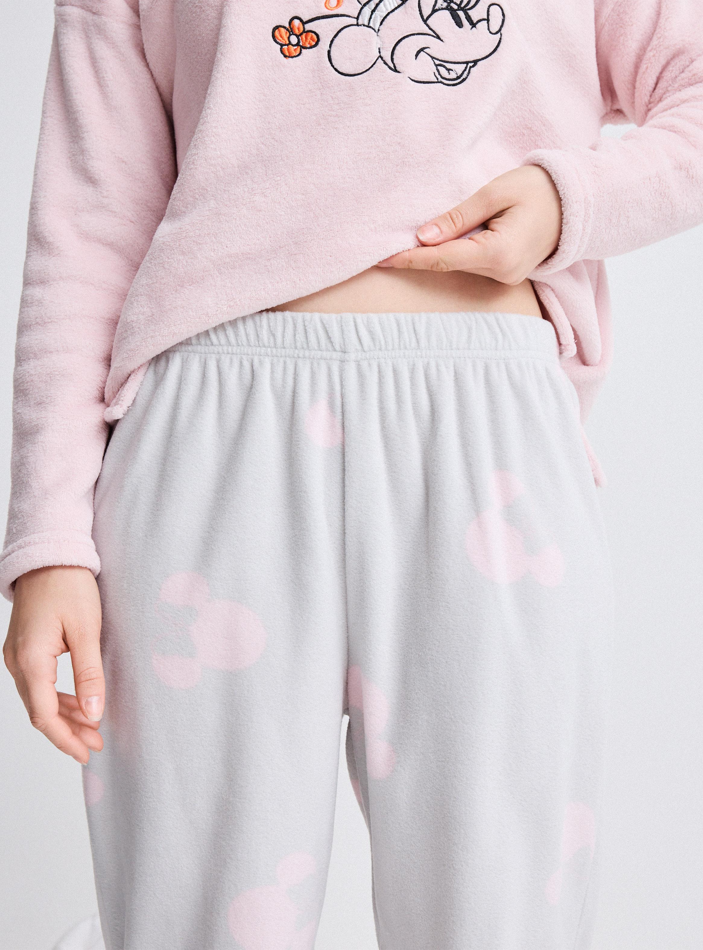 Pijama Micro Polar Bordado Disney Minnie Bordado-3