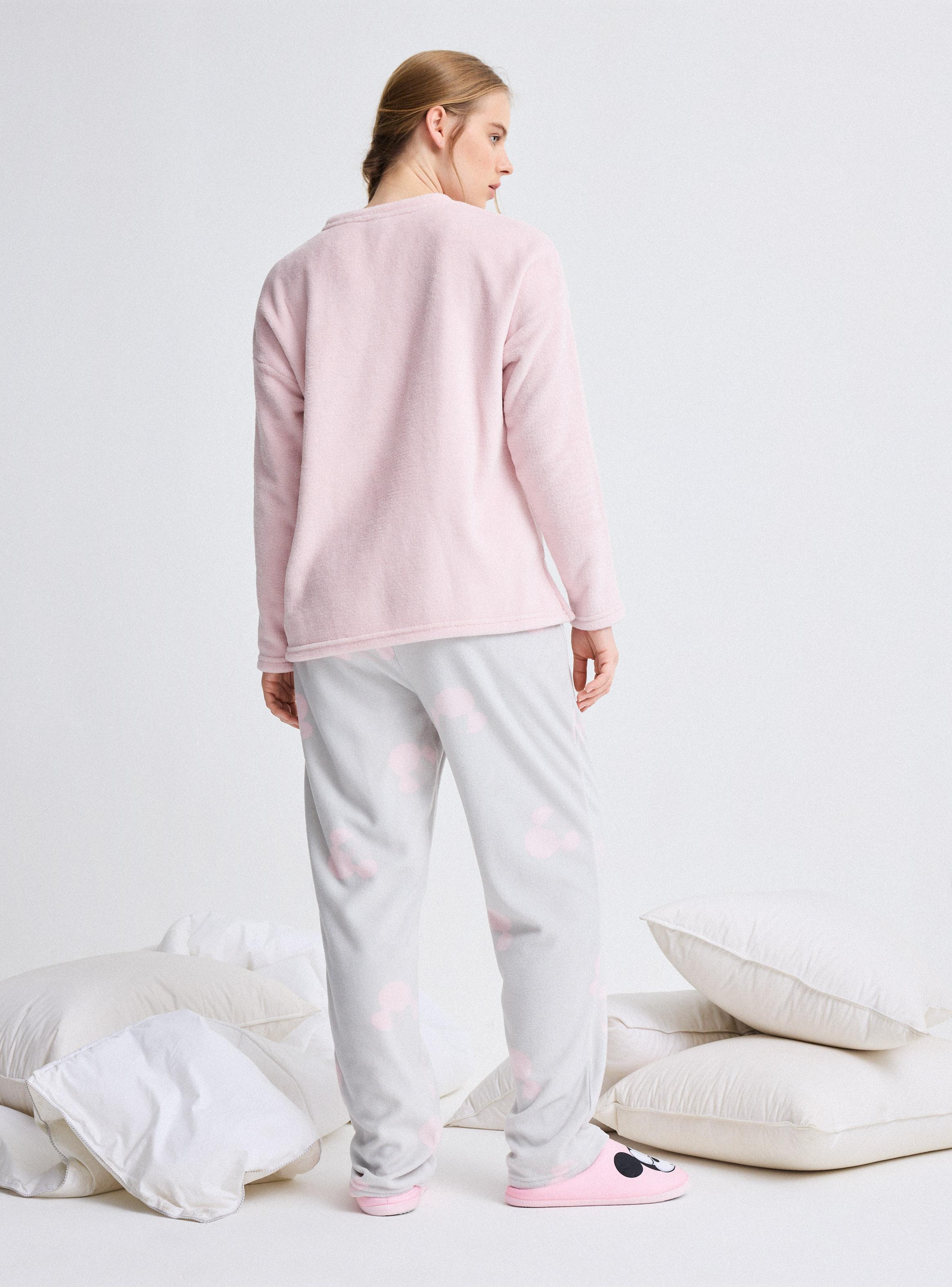 Pijama Micro Polar Bordado Disney Minnie Bordado-5