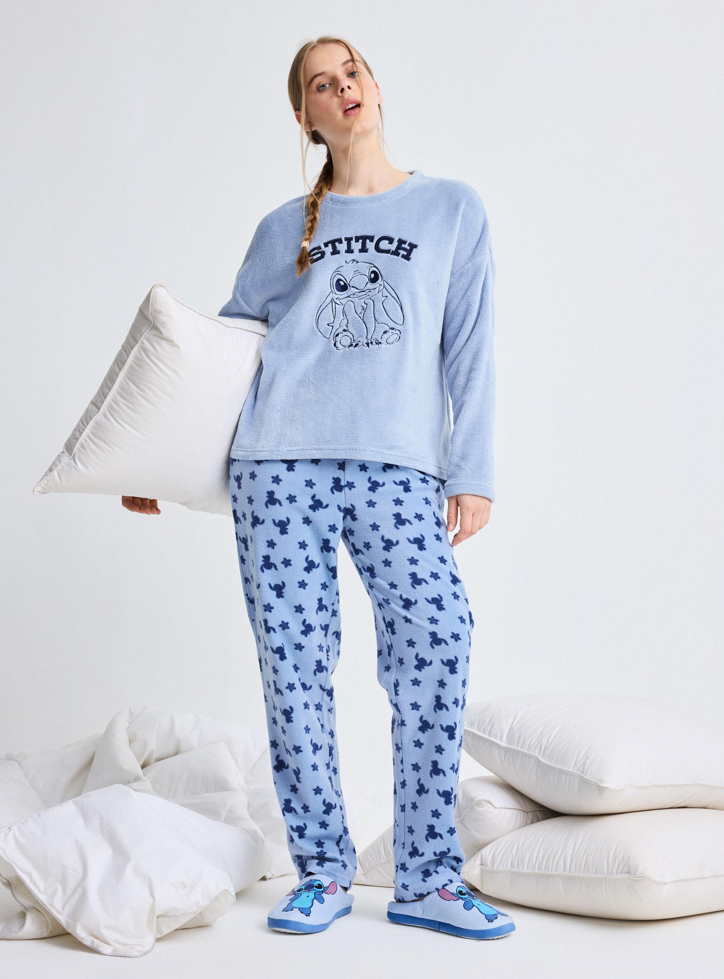 Pijama Micro Polar Disney Stitch Bordado-4
