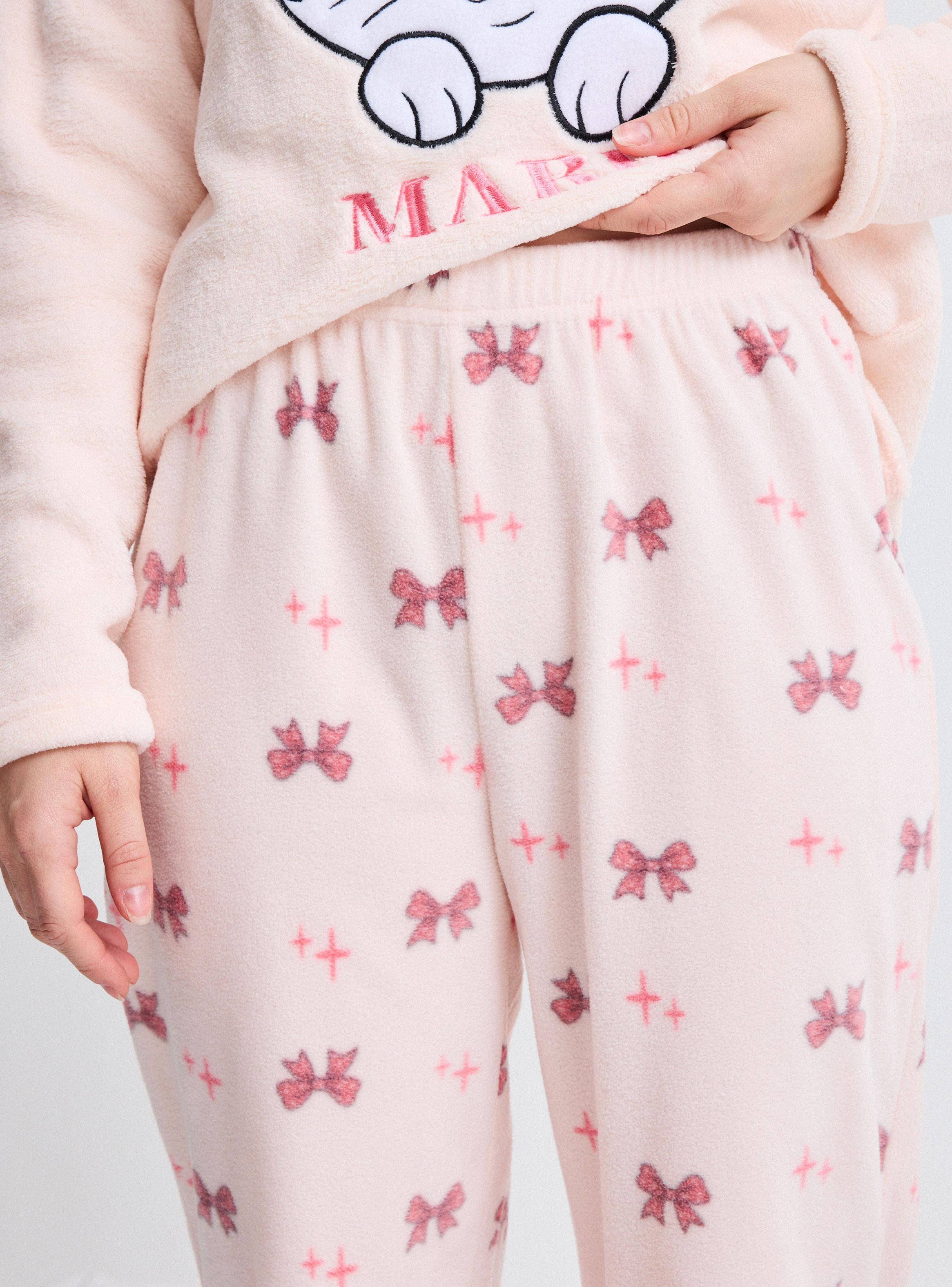Pijama Micro Polar Disney Marie Bordado-3