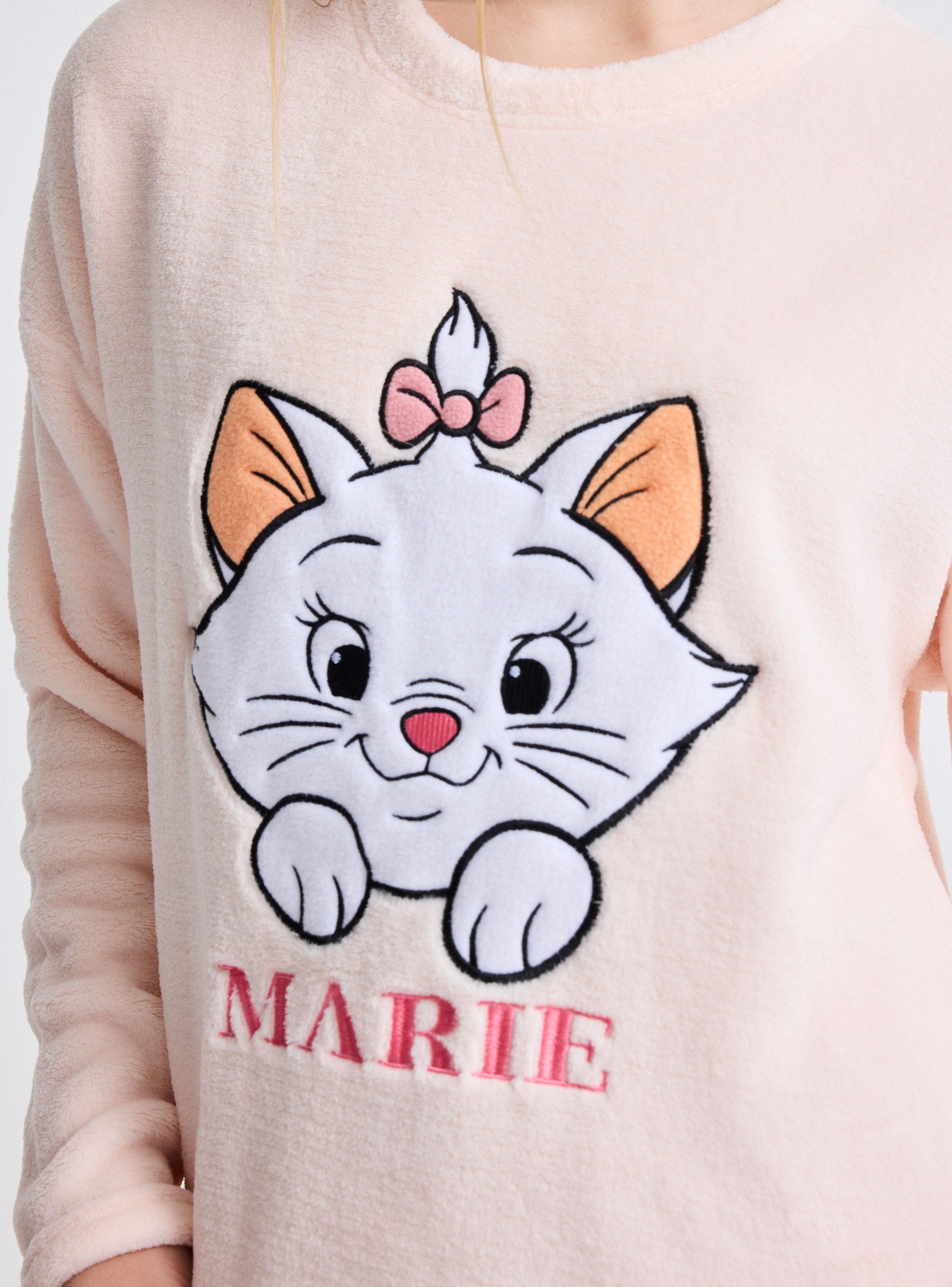 Pijama Micro Polar Disney Marie Bordado-2