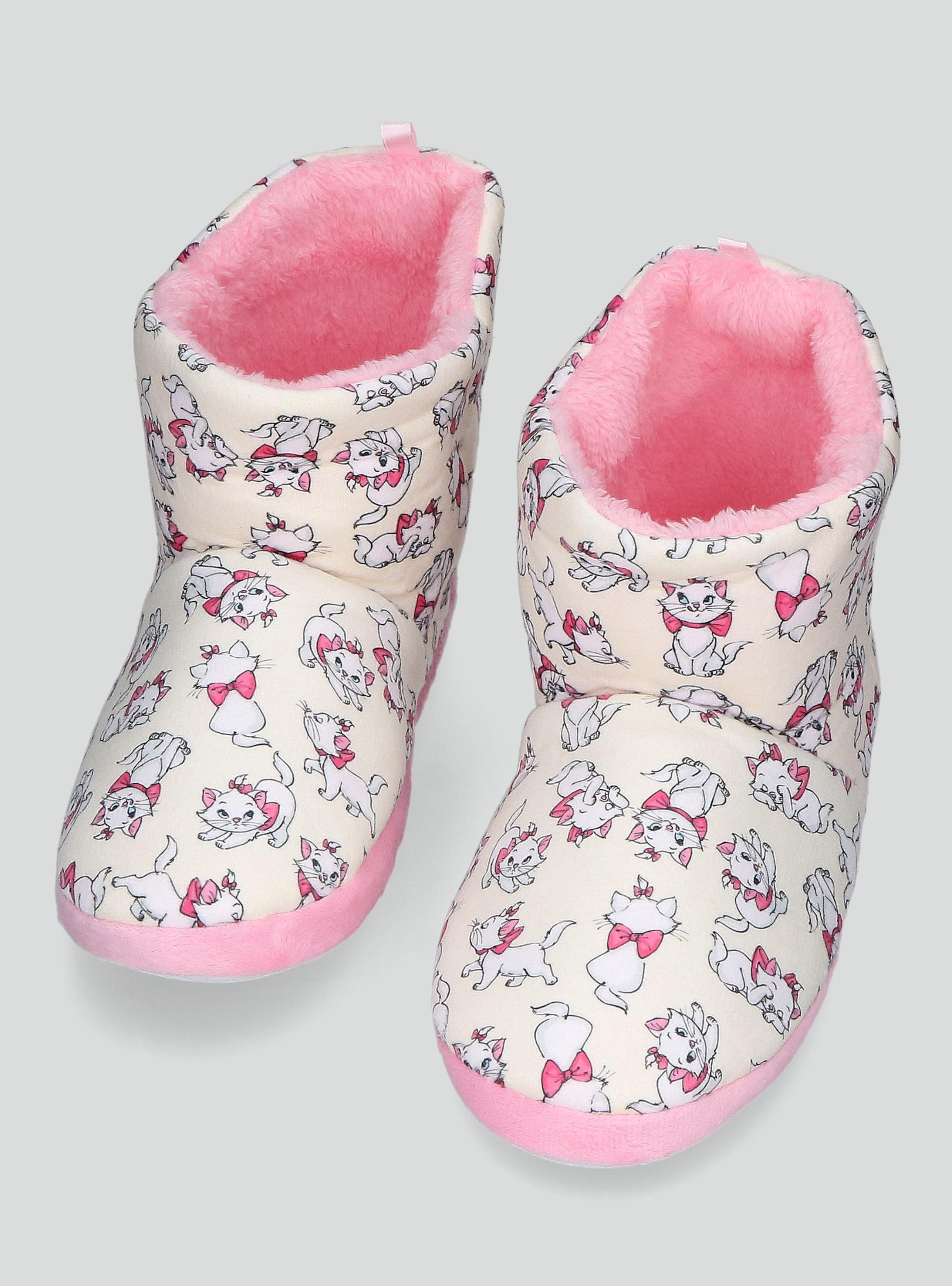 Pantufla Disney Marie Estampada Afelpadas Tipo Botín-2