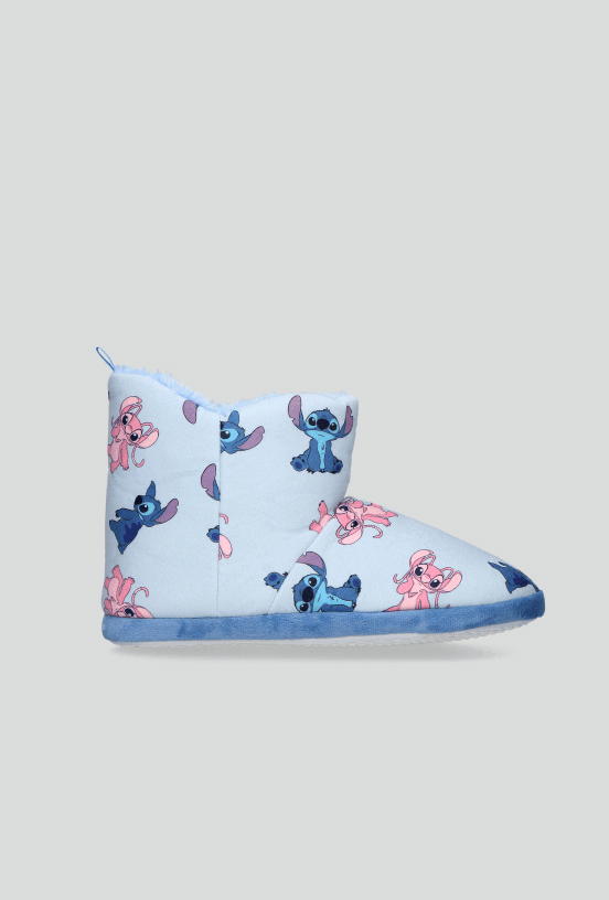 Pantufla Disney Stitch Estampada Afelpadas Tipo Botín-3