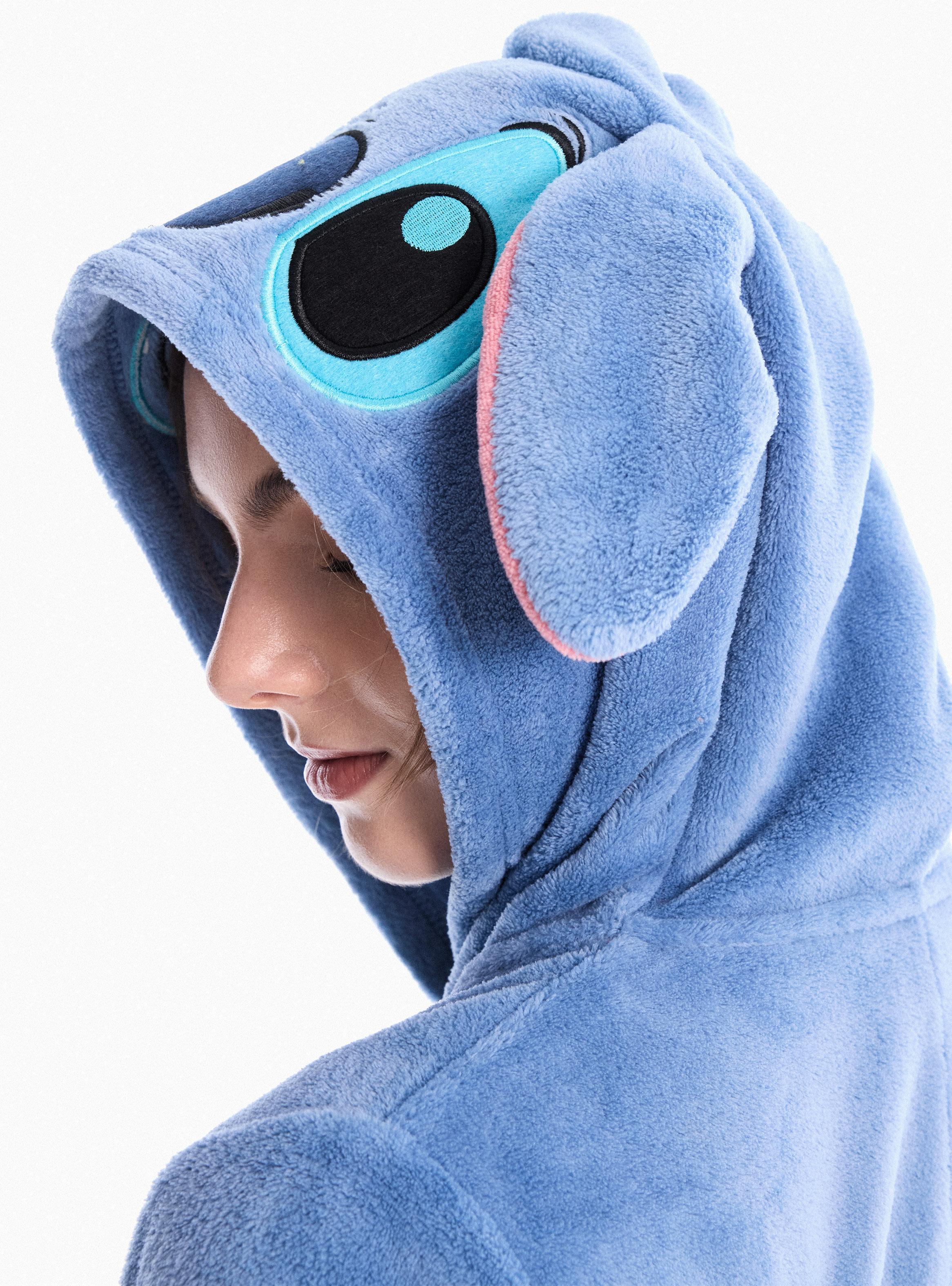 Pijama Enterito Disney Stitch Polar Suave y Cálida-3