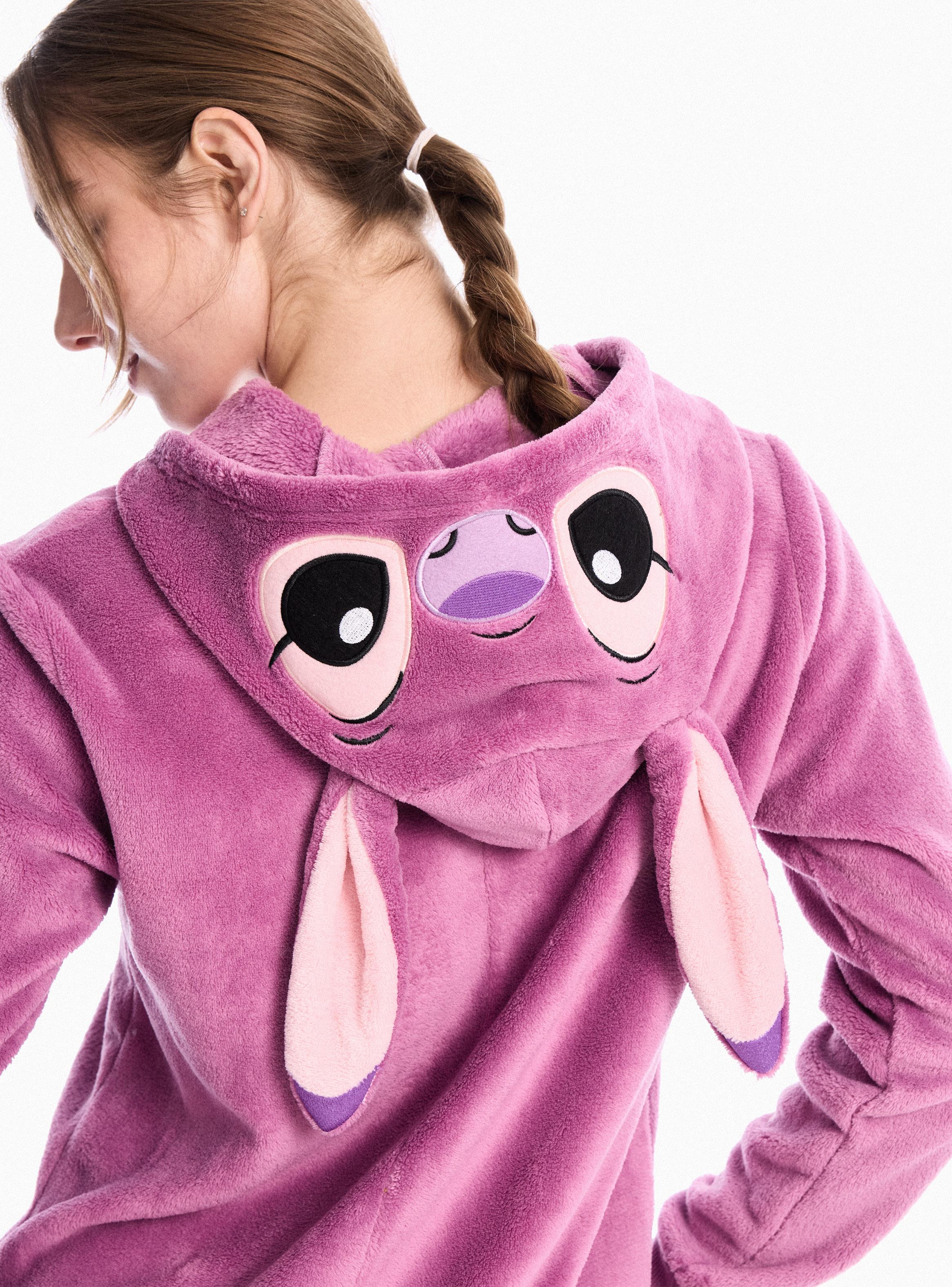 Pijama Enterito Disney Stitch Polar Suave y Cálida-3