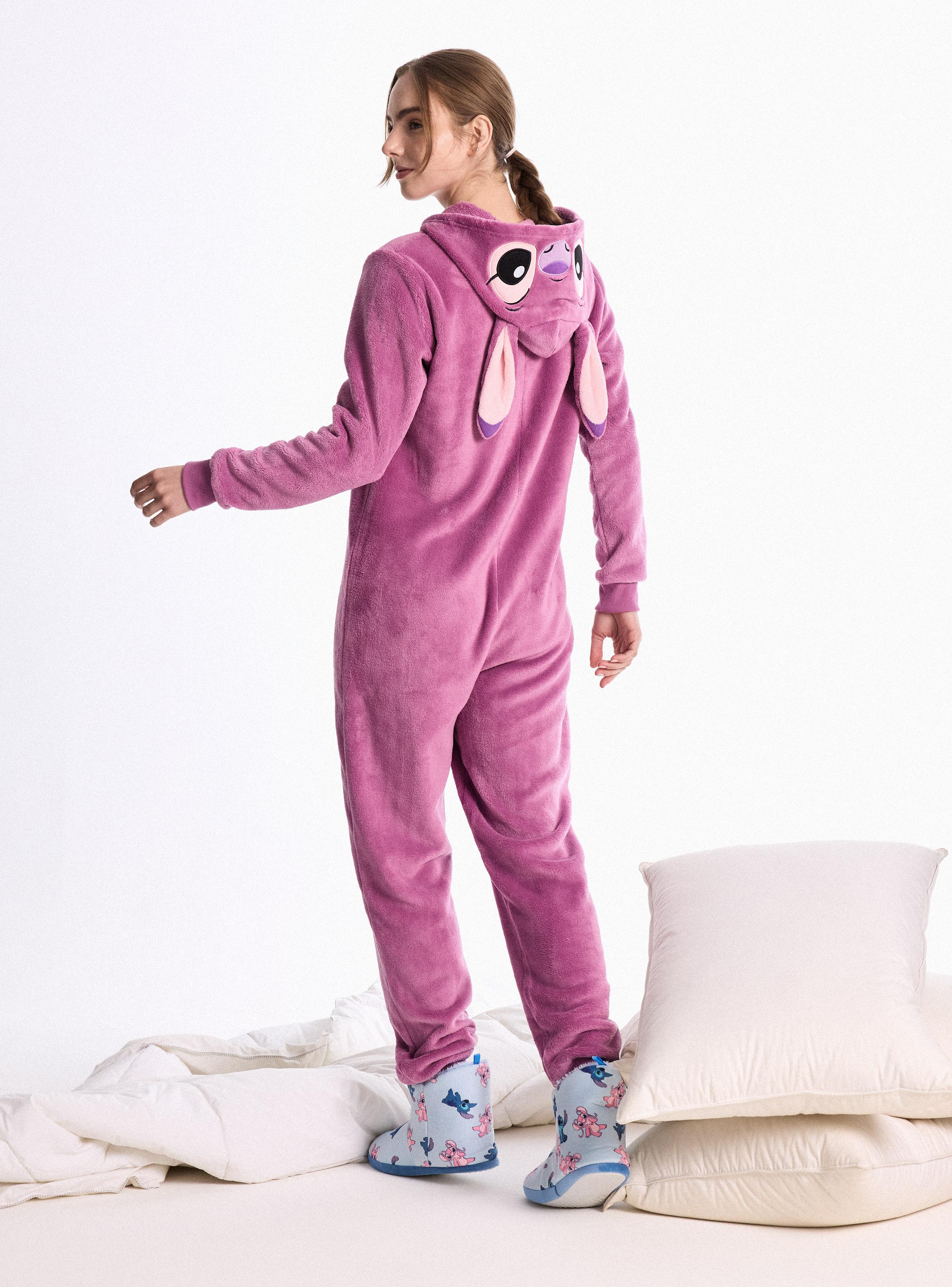Pijama Enterito Disney Stitch Polar Suave y Cálida-5