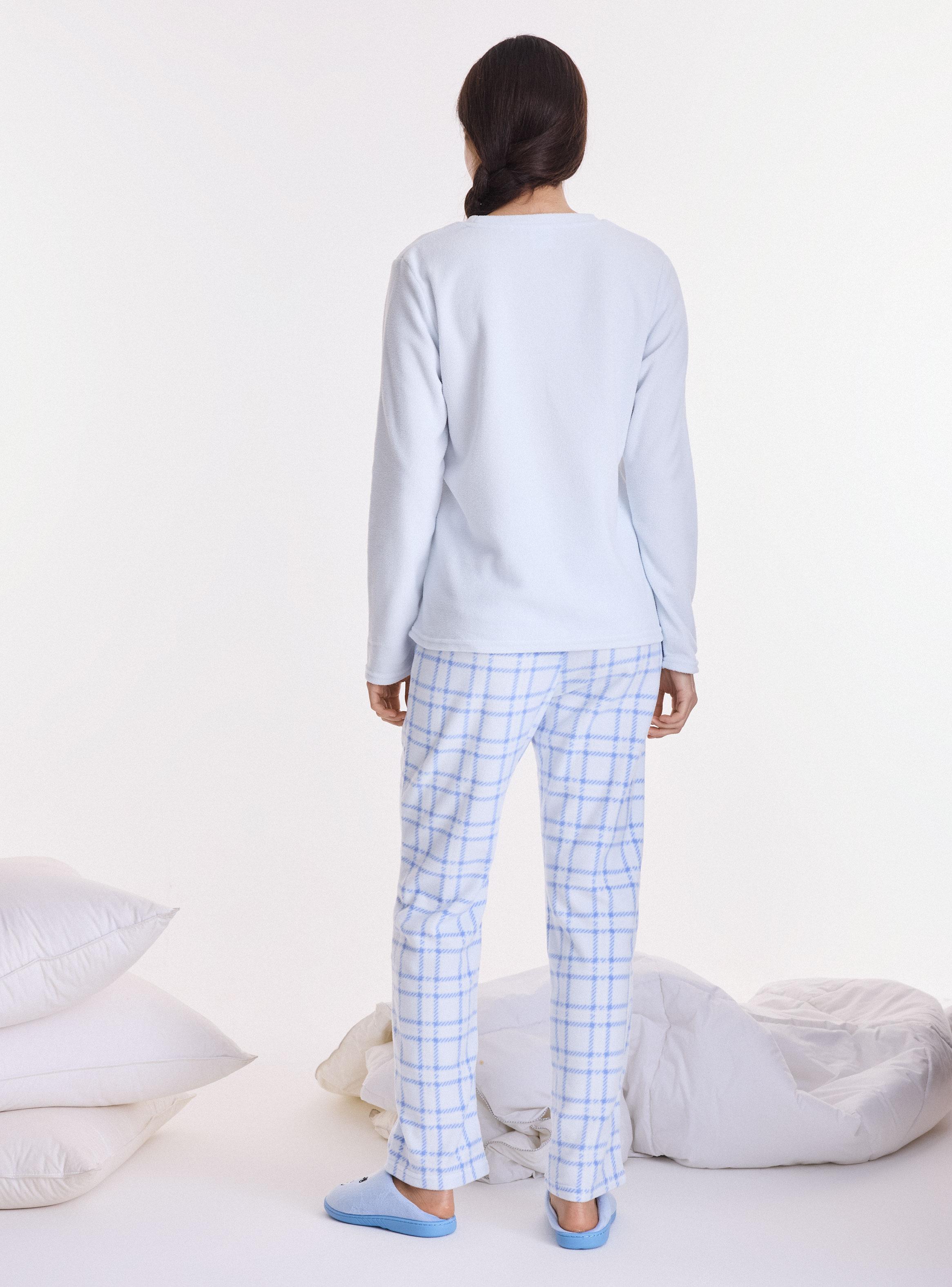 Pijama Estampado Snoopy Polar Suave y Cálida-5