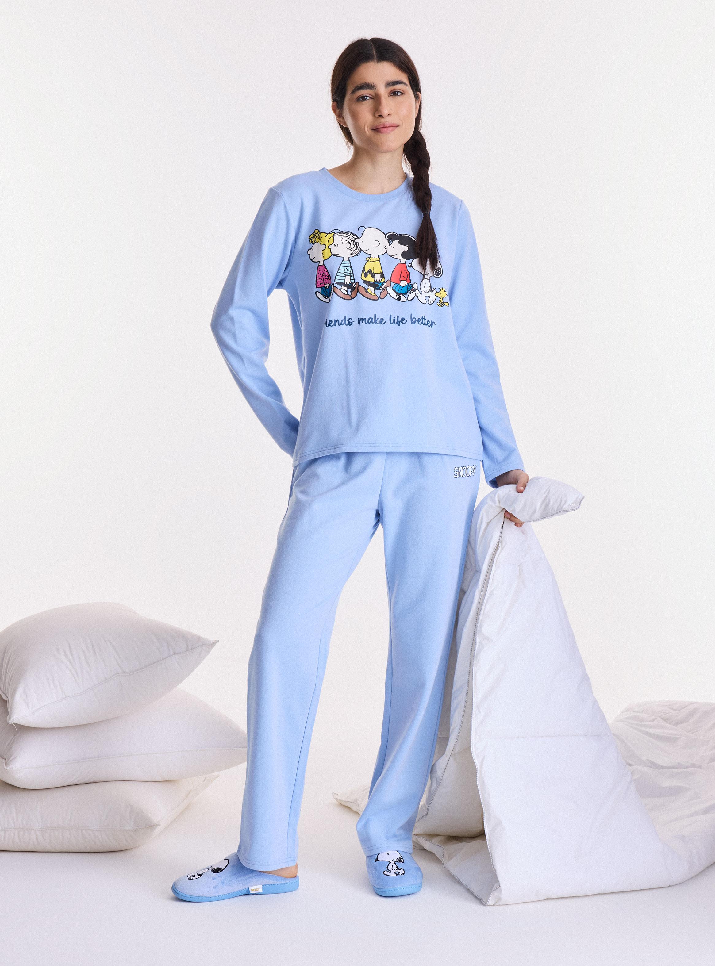 Pijama Snoopy Franela Tela Suave y Confortable-4