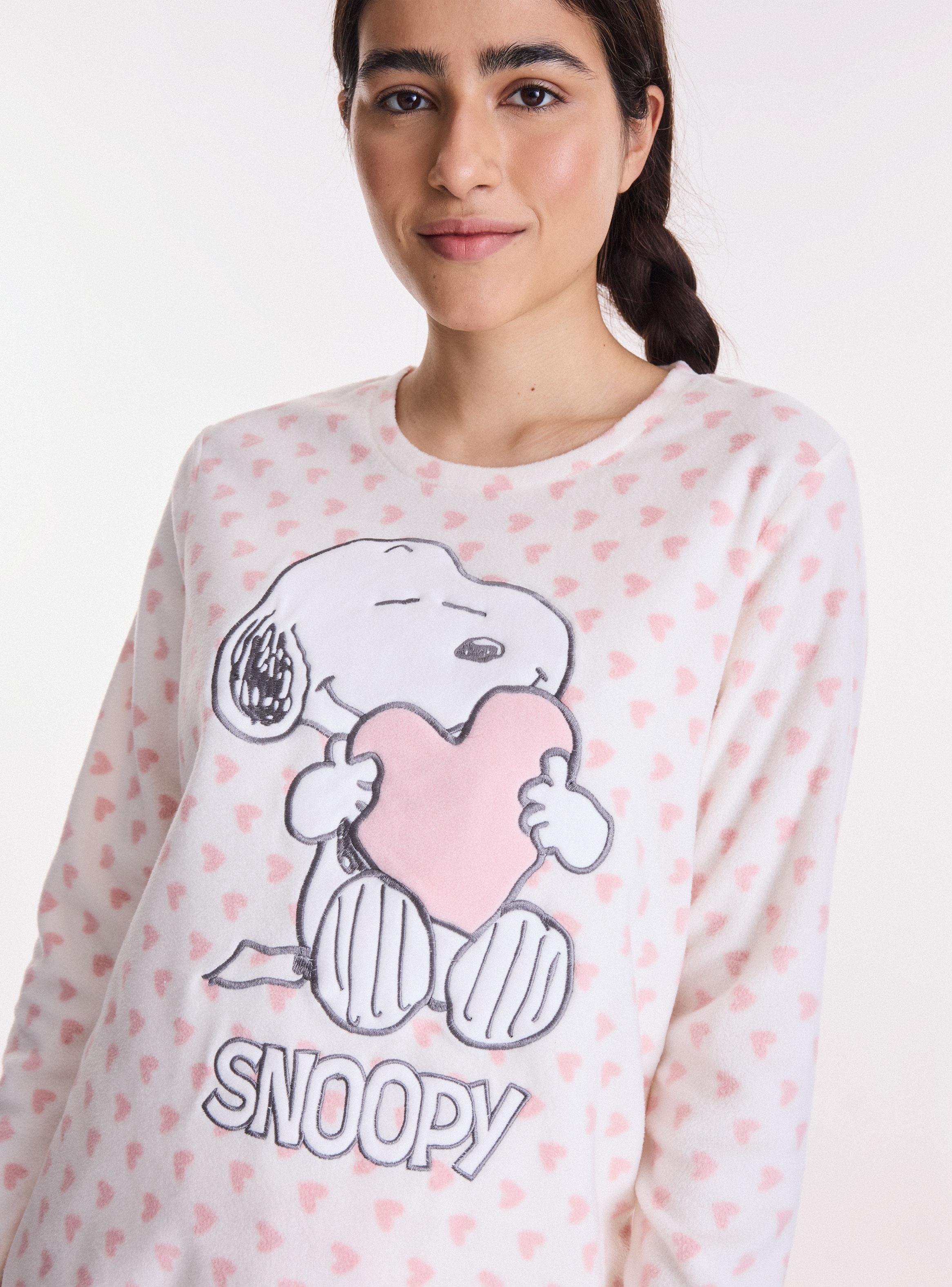 Pijama Snoopy Tela Polar Suave y Cómoda-2