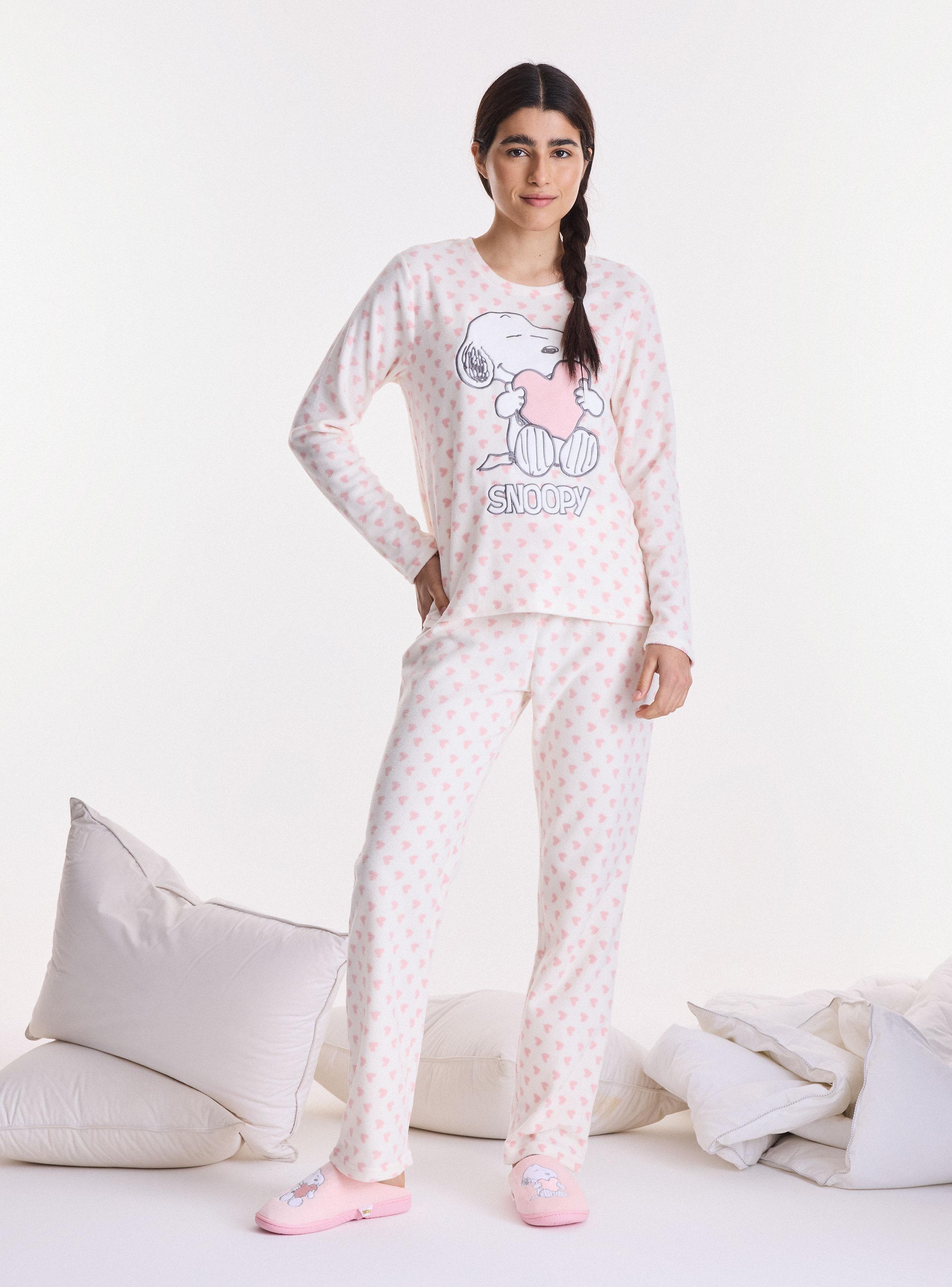 Pijama Snoopy Tela Polar Suave y Cómoda-4