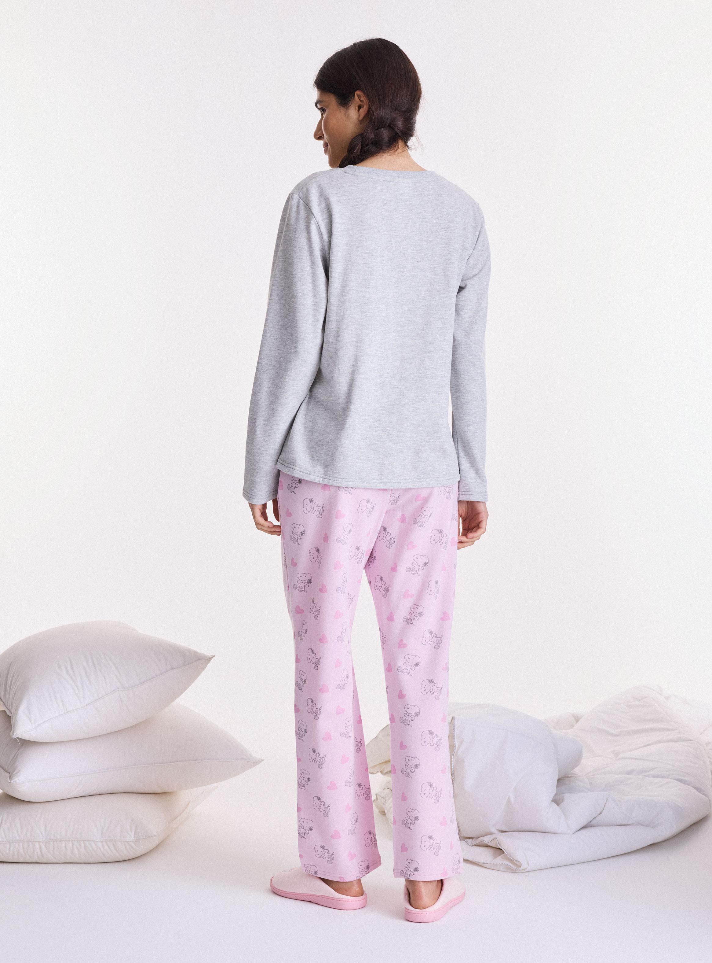 Pijama Snoopy Franela Tela Suave y Cómoda-5