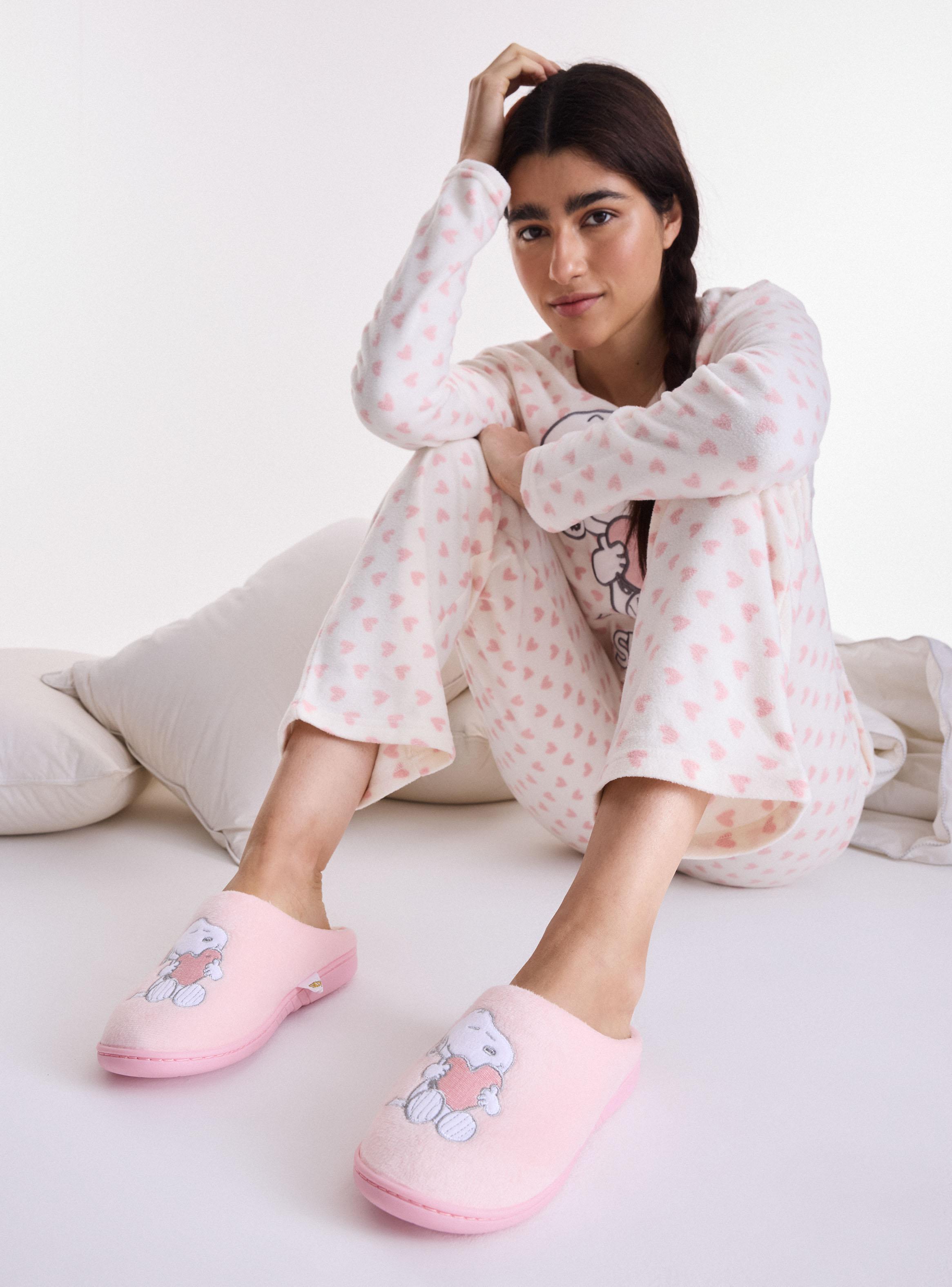 Pantufla SnoopyInterior Suave y Cómodo-5