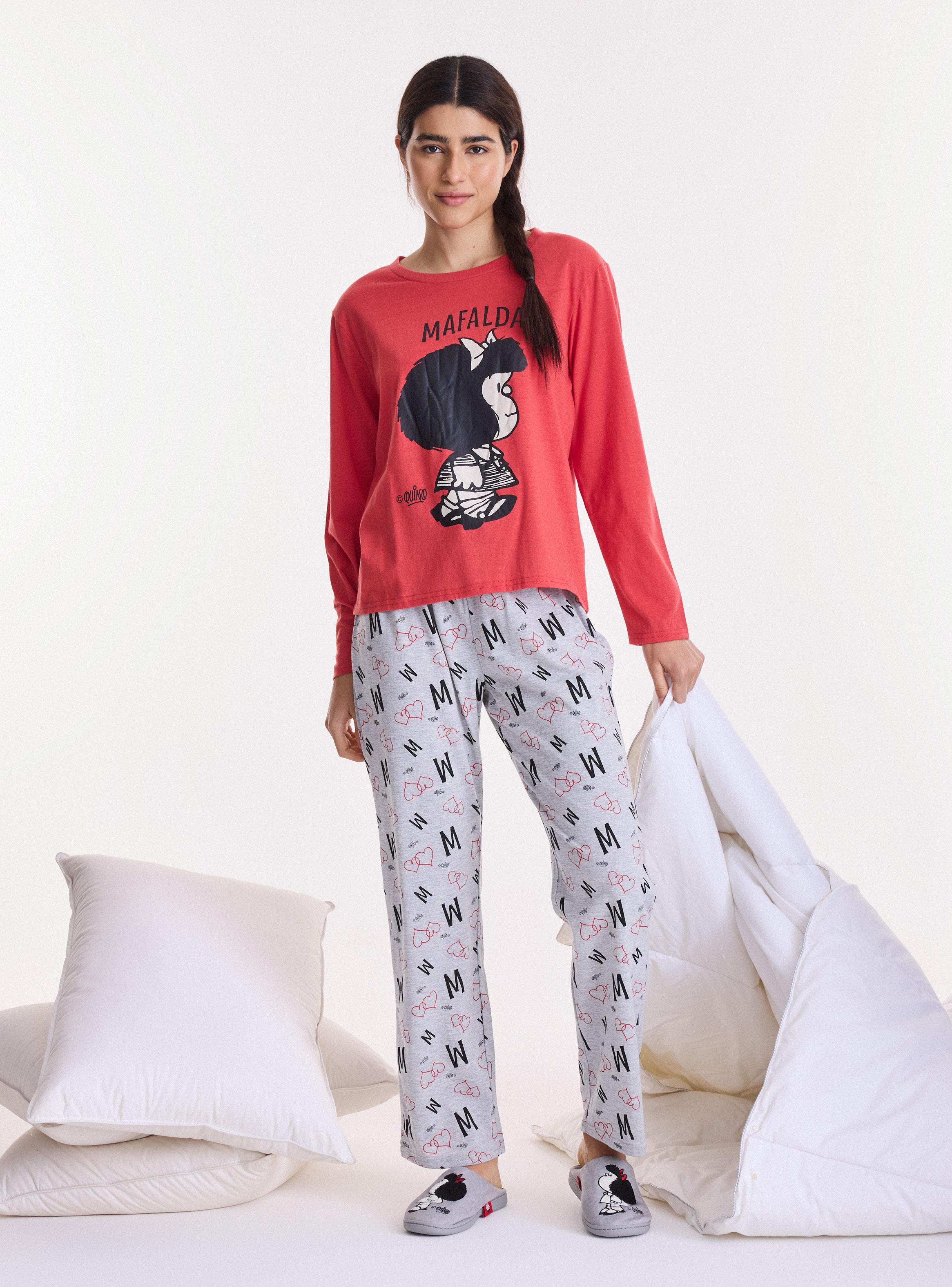 Pijama Mafalda Jersey Diseño Divertido y Moderno-4