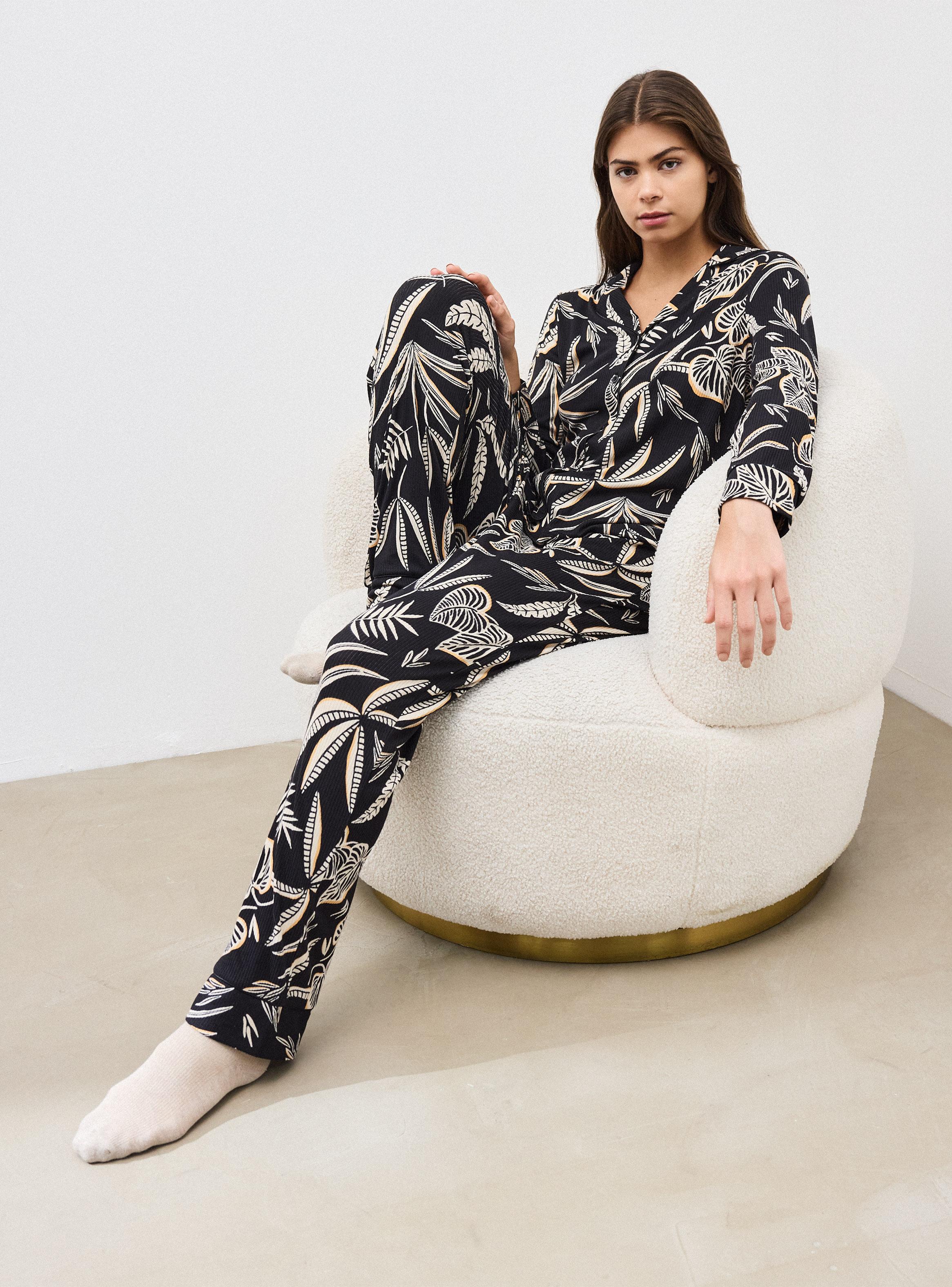 Pijama Camisero Tela Estampada-4