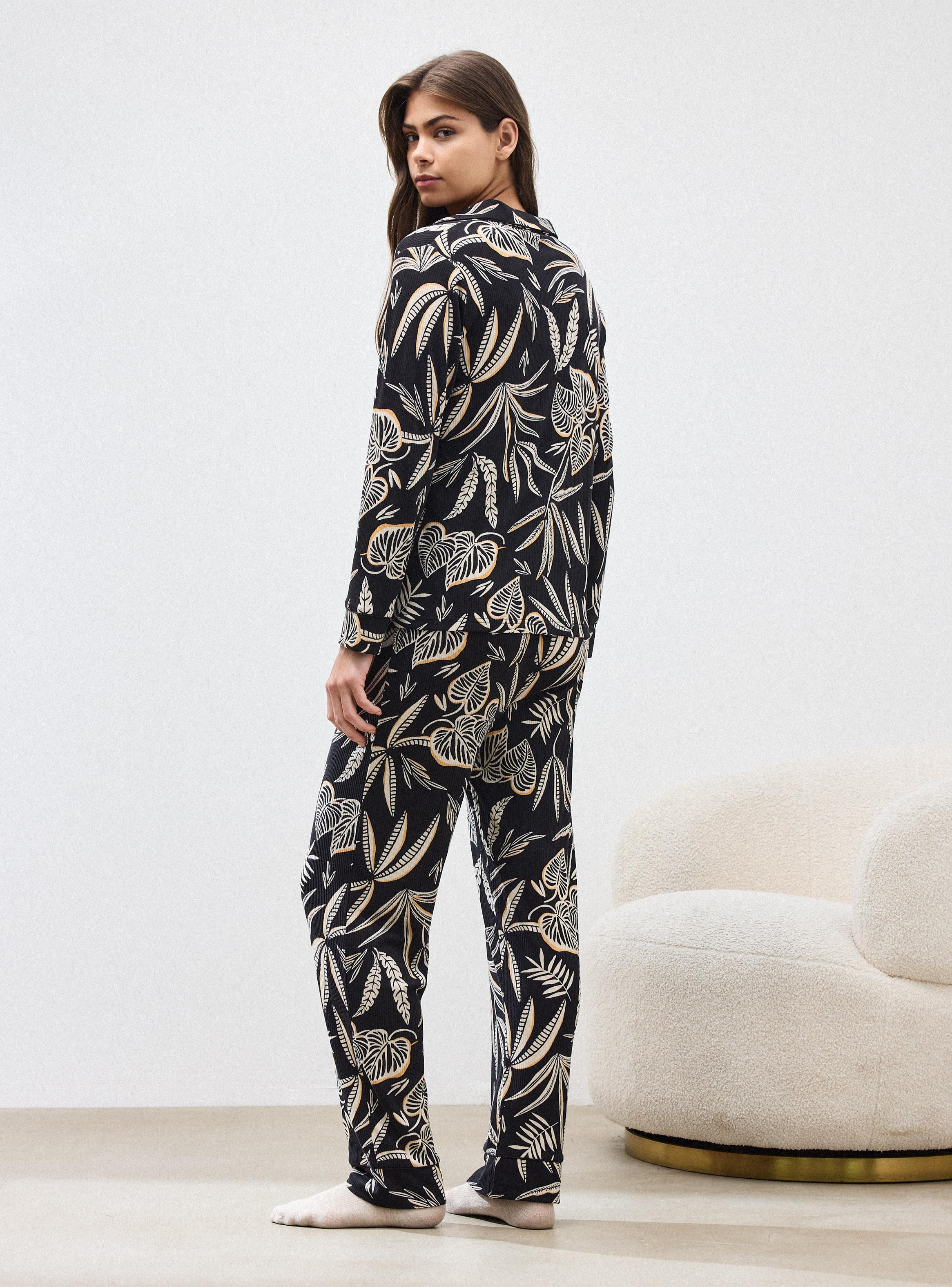 Pijama Camisero Tela Estampada-5