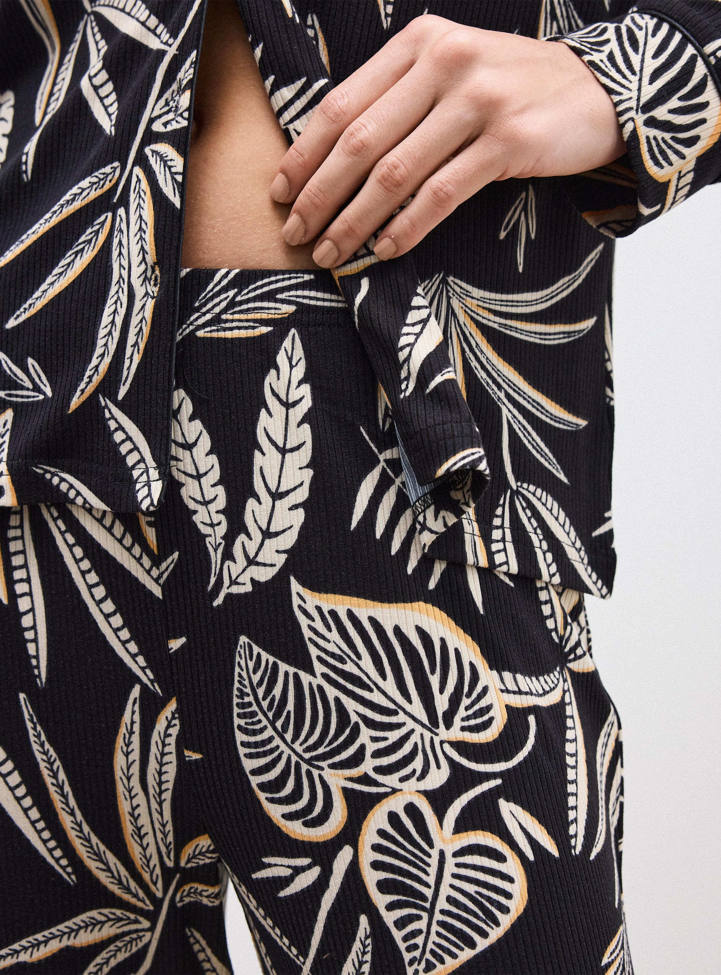 Pijama Camisero Tela Estampada-3