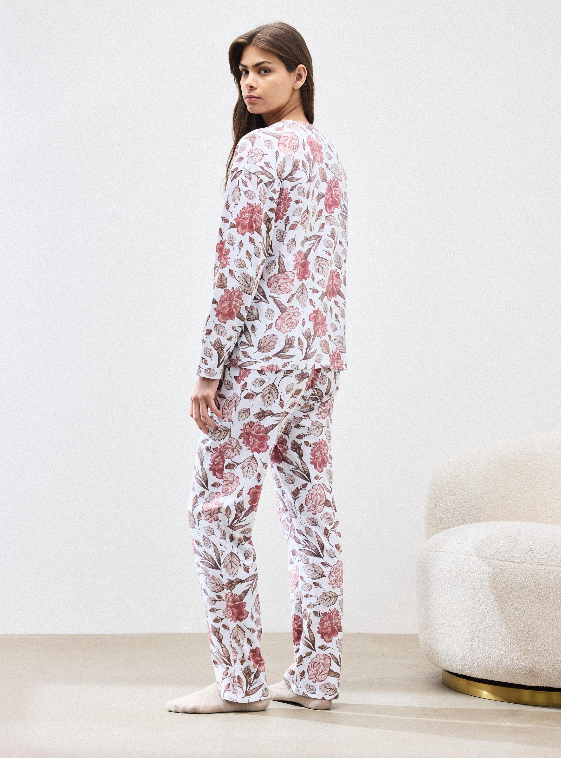 Pijama Estampado Cuello Redondo-5