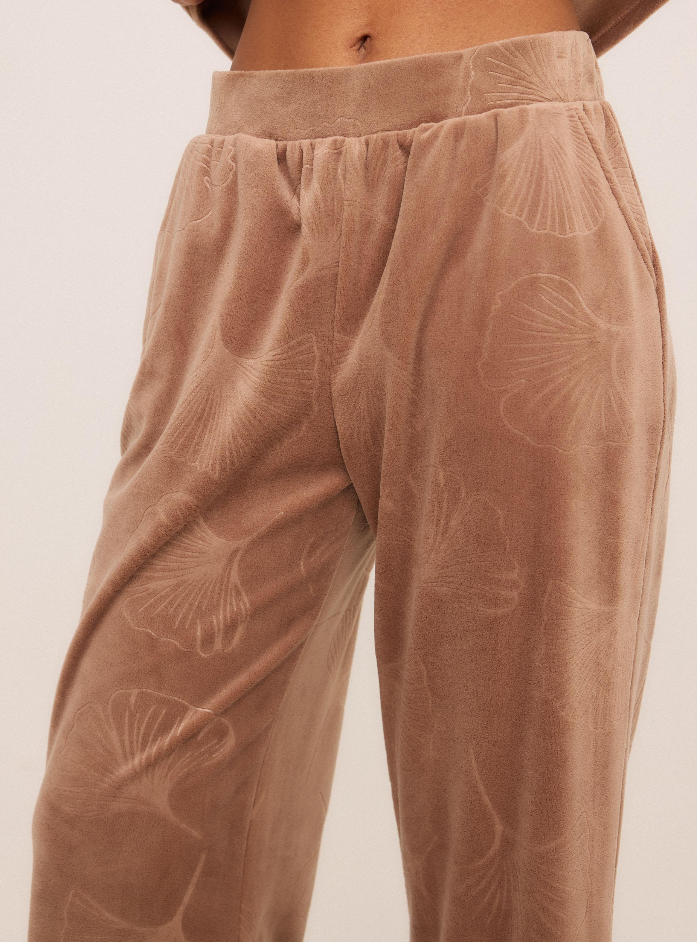 Pijama Tela Velour Emboss Suave y Cálida-3