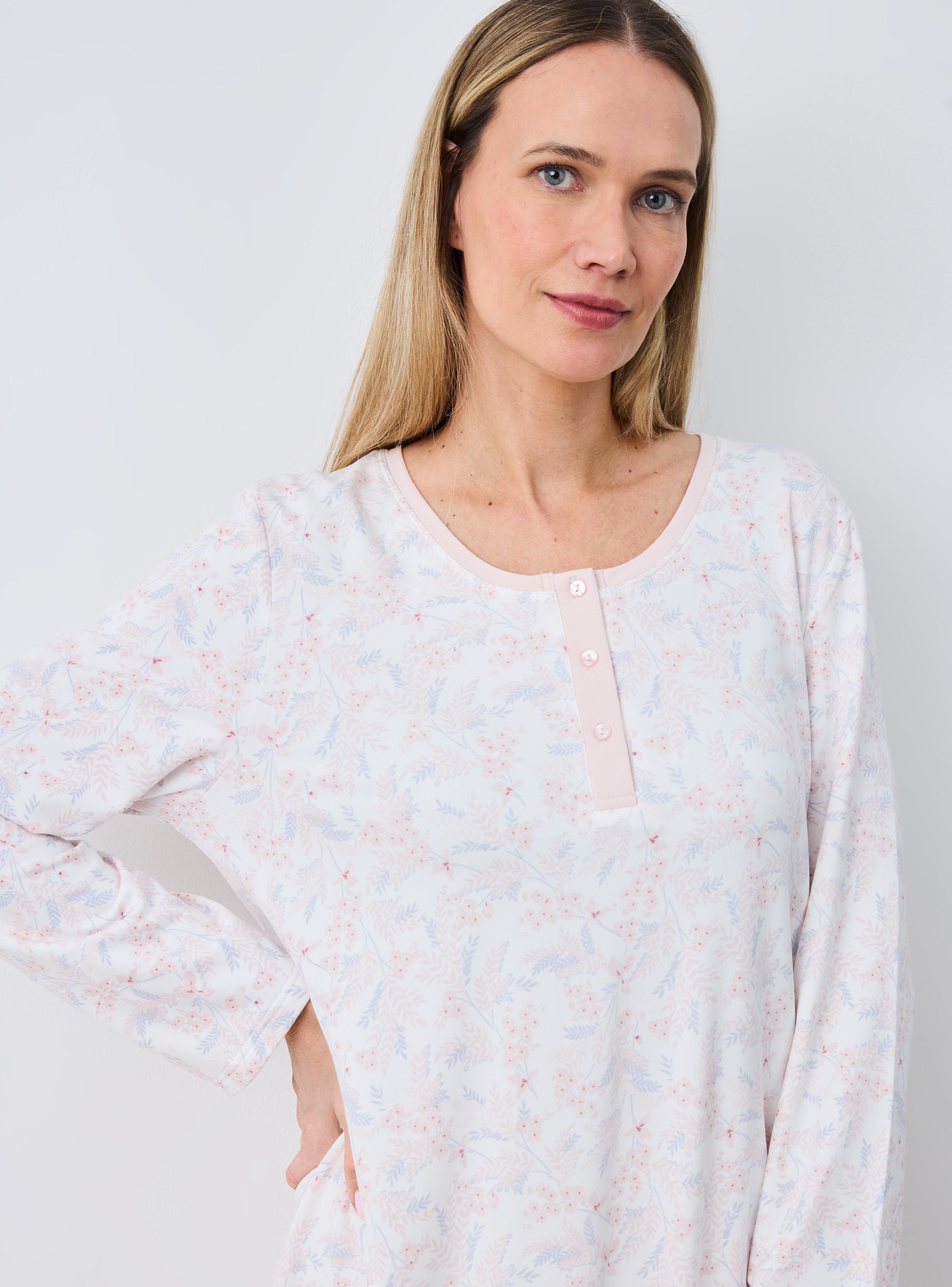 Camisa de Dormir Estampada Tacto Peach-2