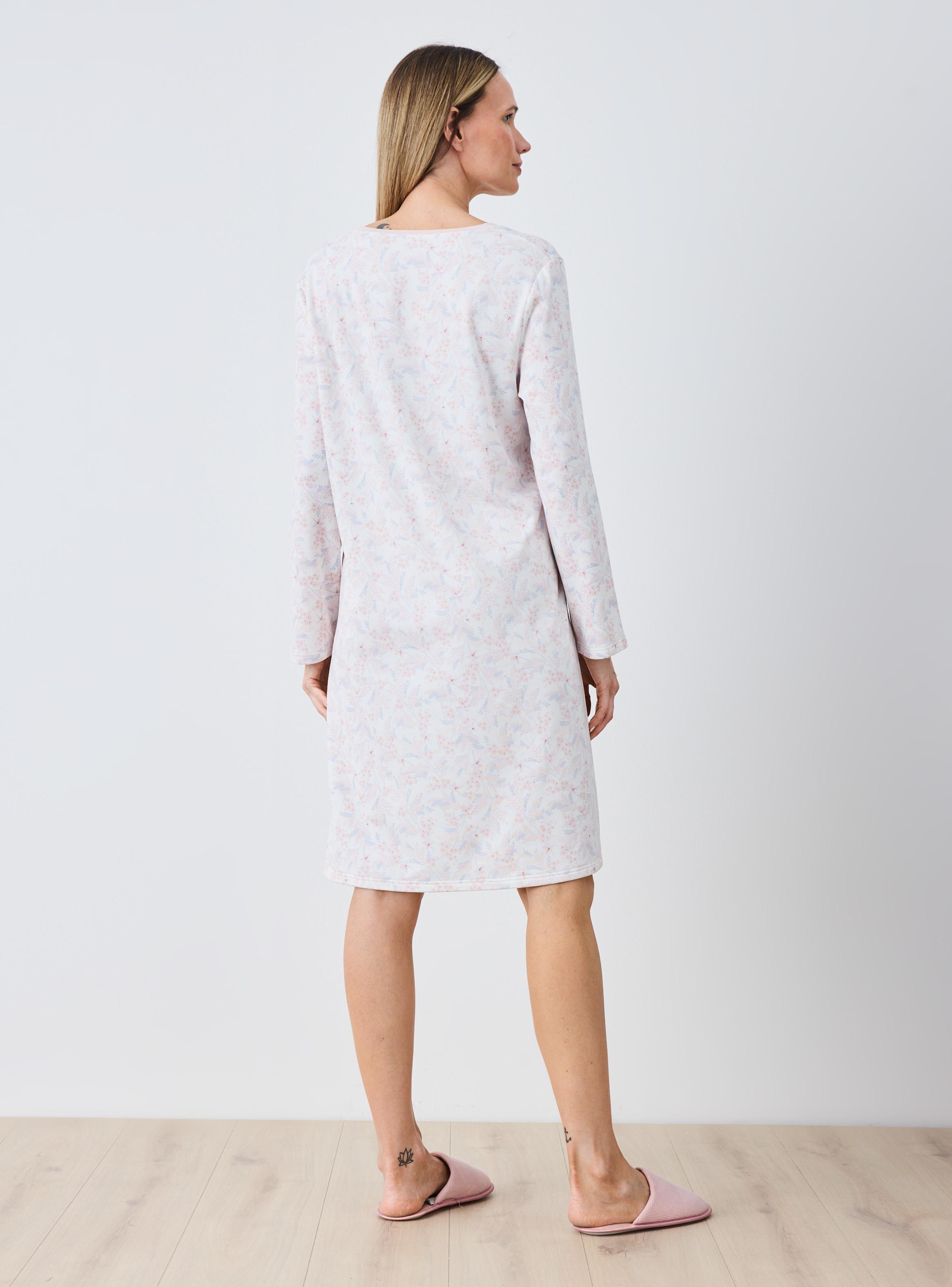 Camisa de Dormir Estampada Tacto Peach-5