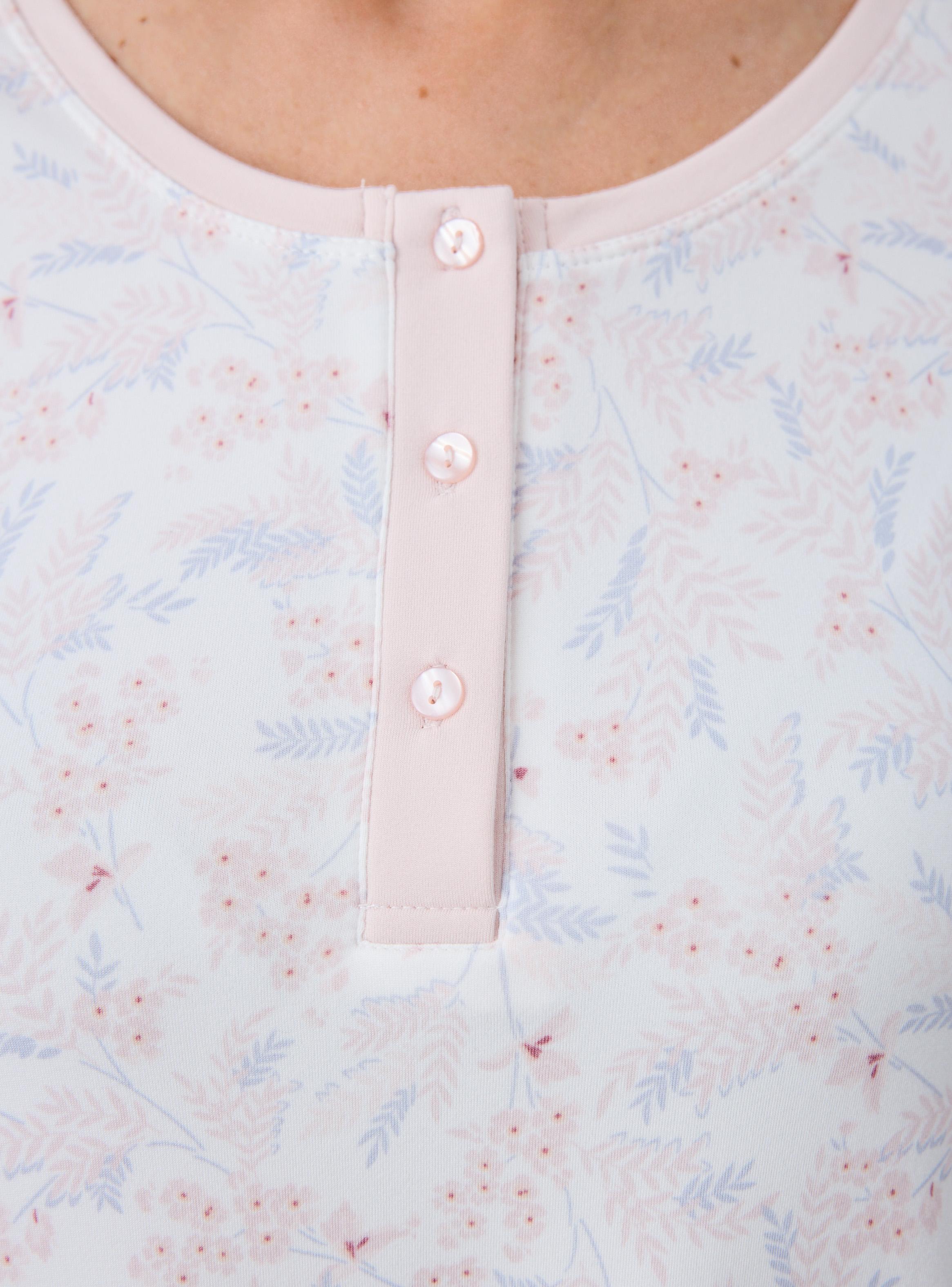 Camisa de Dormir Estampada Tacto Peach-3