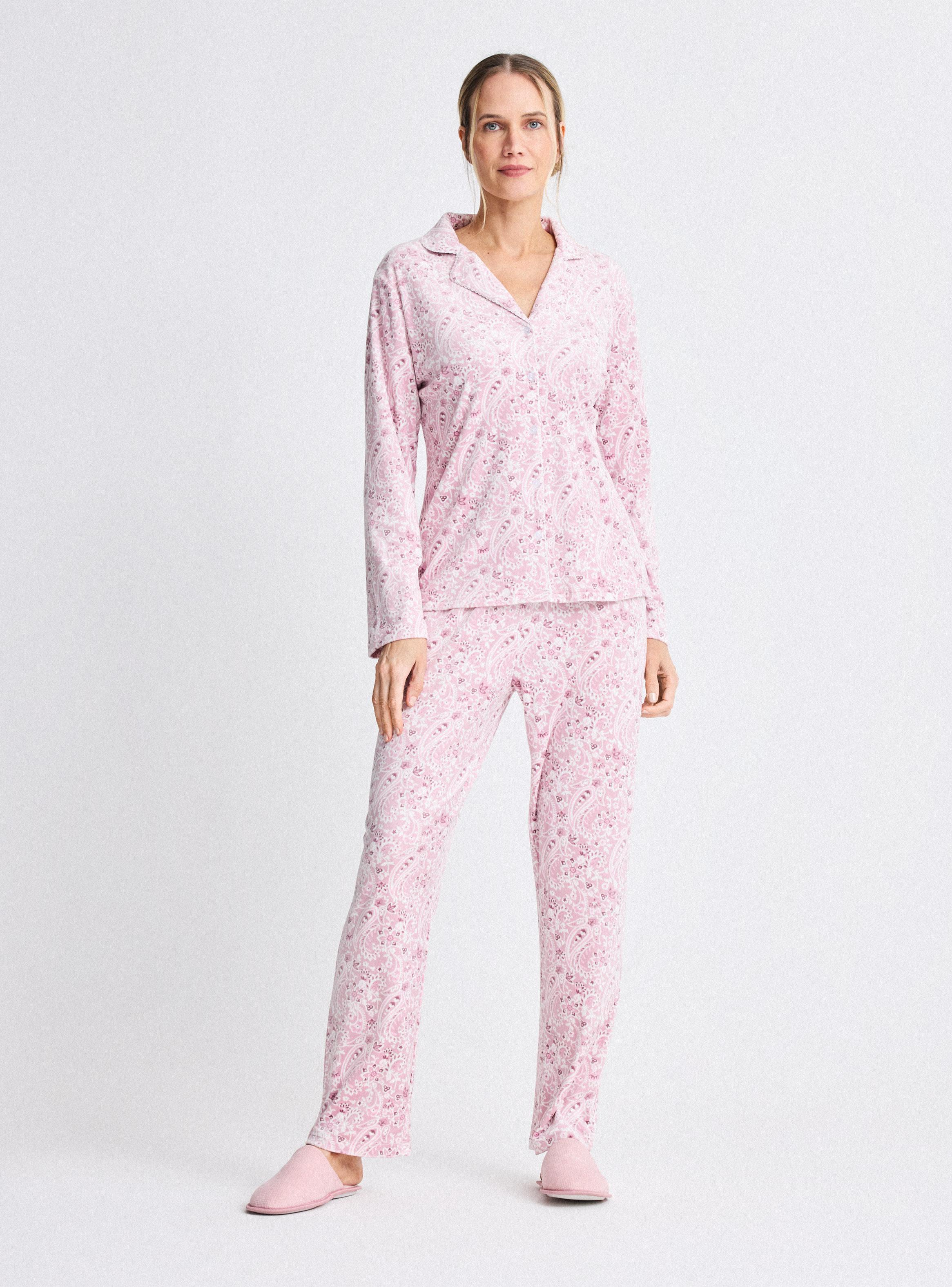 Pijama Camisero Tacto Suave Plush-4