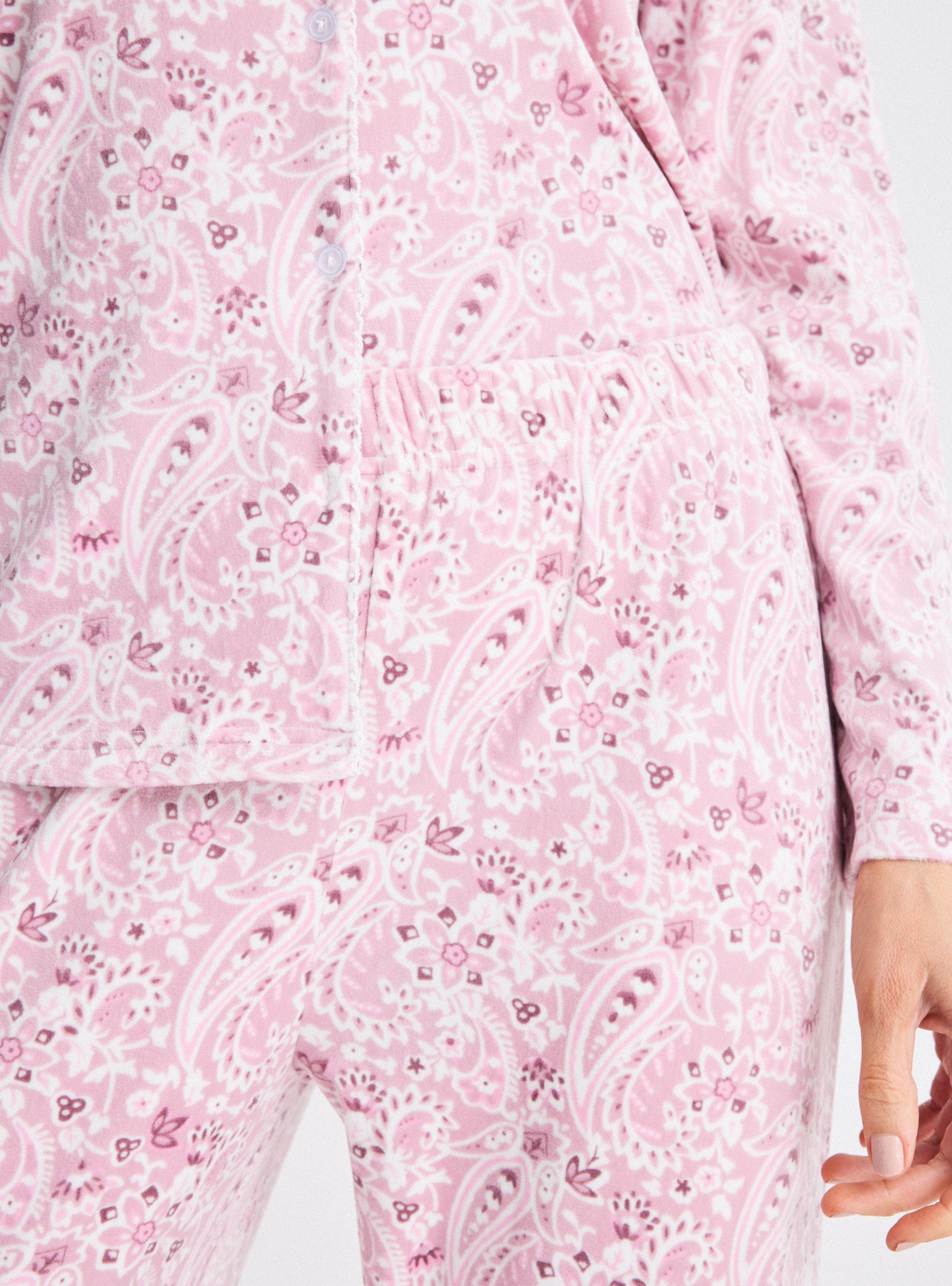 Pijama Camisero Tacto Suave Plush-3