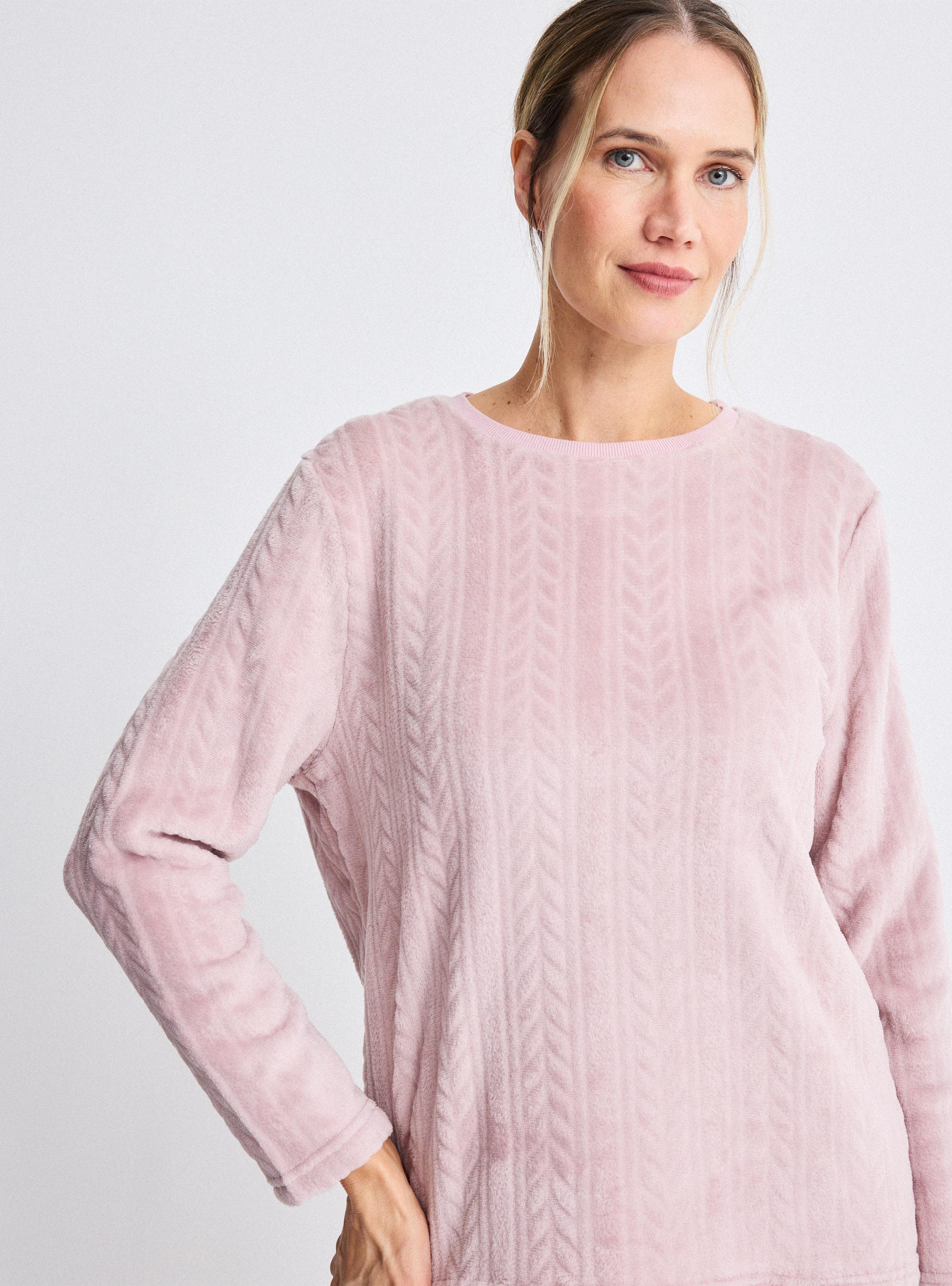 Pijama Corla Embossed Suave y Cálido-2