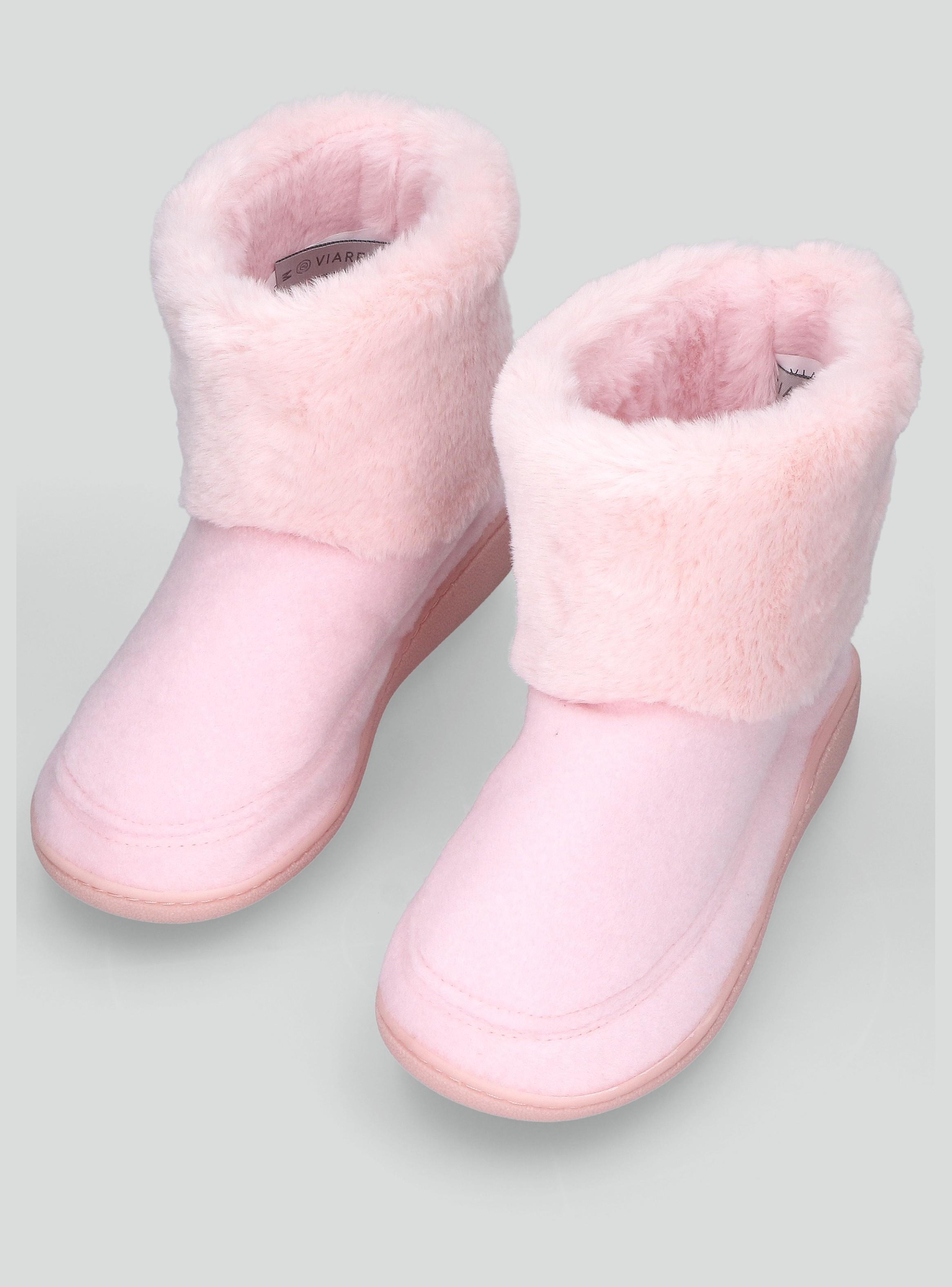 Pantufla Afelpadas Tipo Botín Cálido y Confortable-2